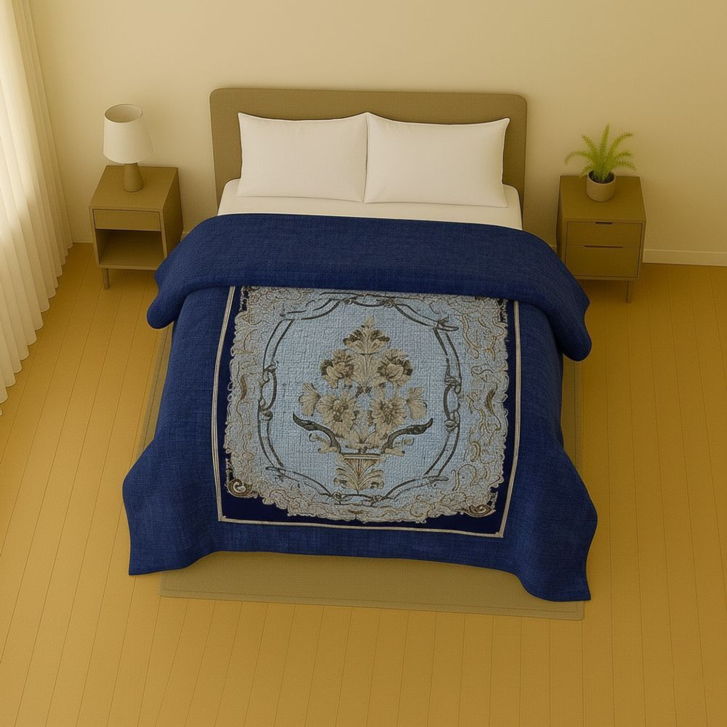 Image of Raymond Home Geometric Double Mink Blanket for Heavy Winter