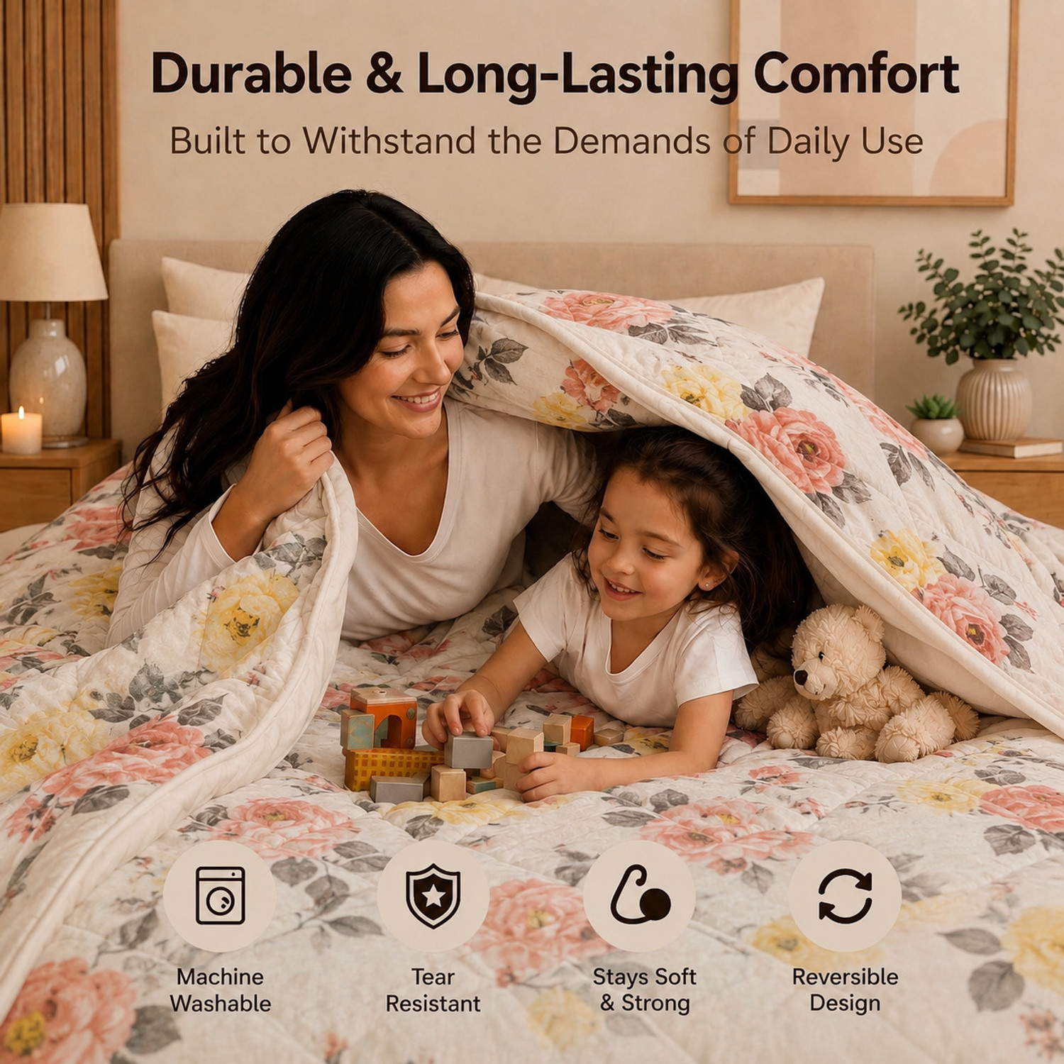 Image of Indian Weavers home store Cotton Double Sized Bedding Set