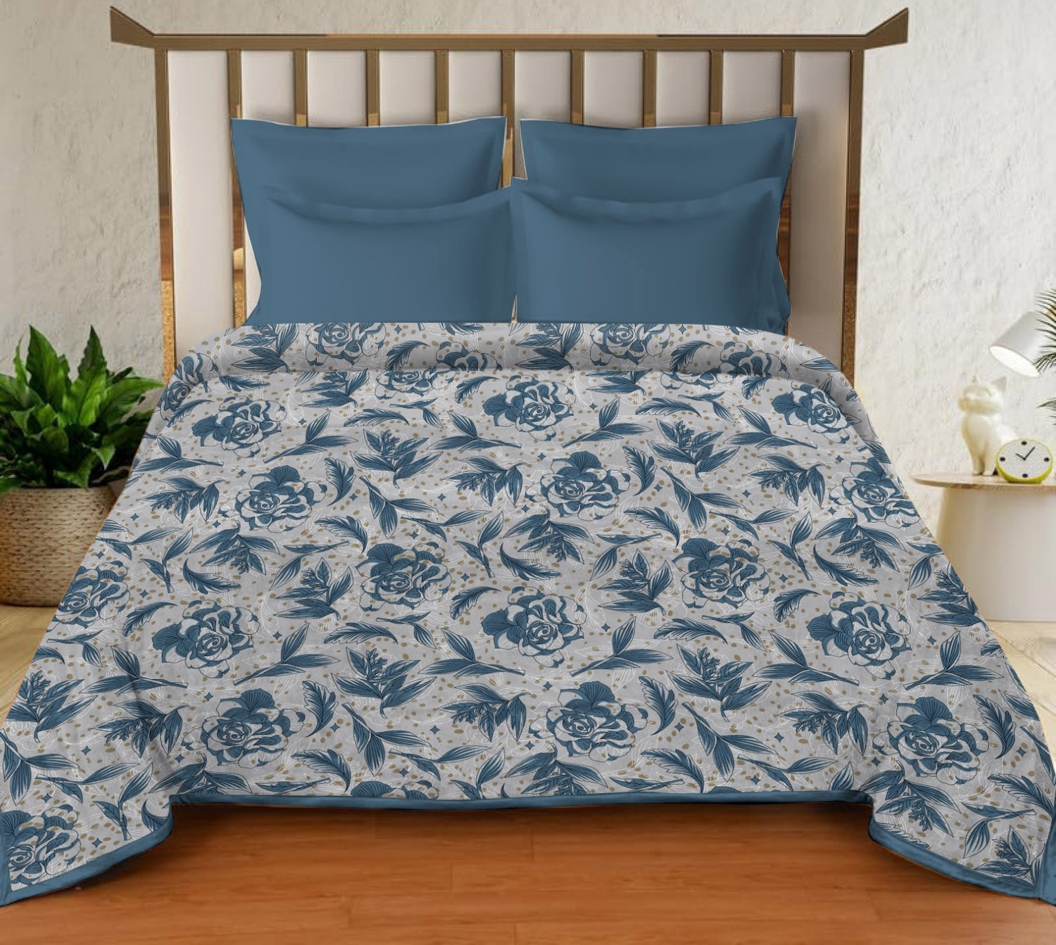 Image of KIXTA 3D Printed Double AC Blanket for AC Room (Microfiber, printed)