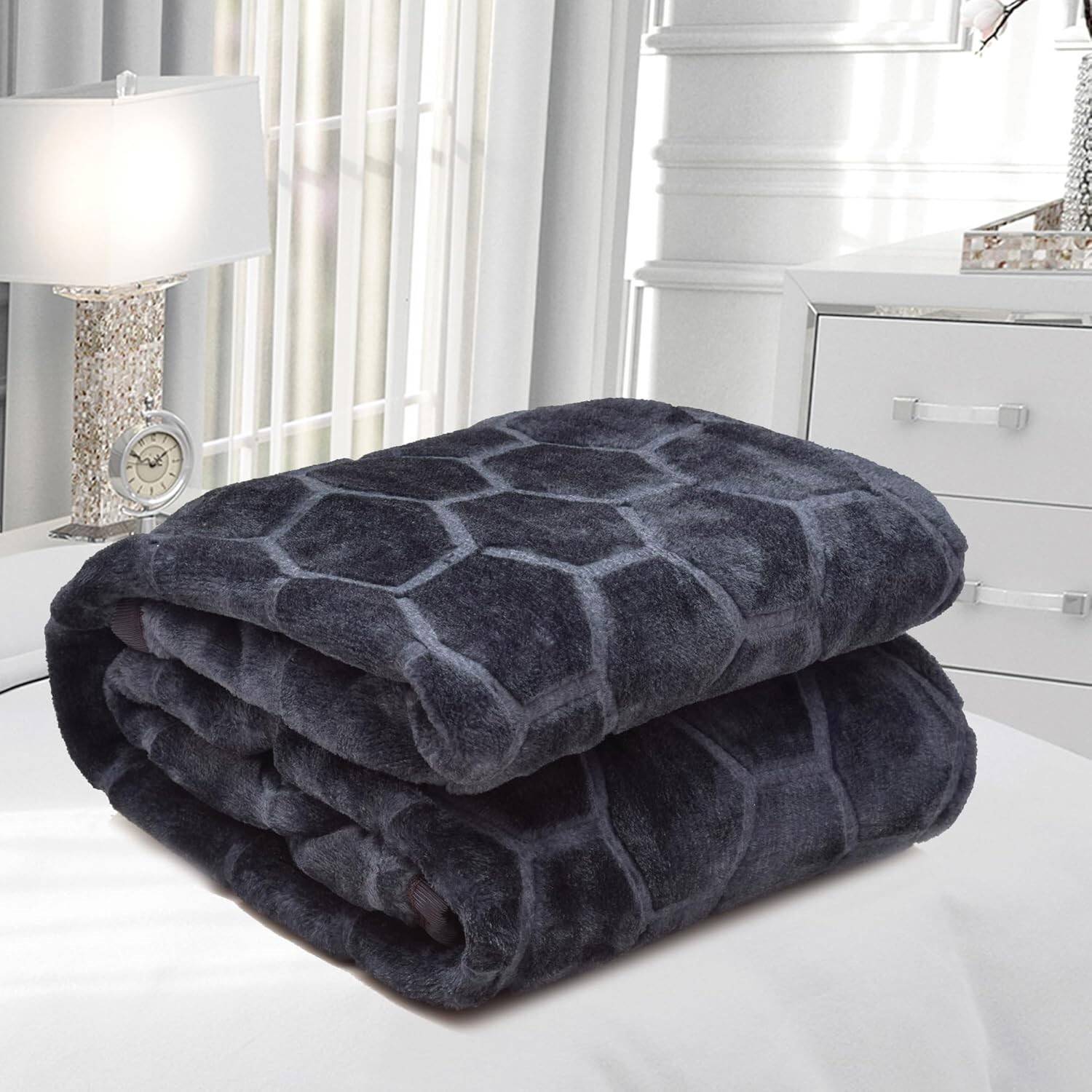 ARIVETS Floral, Solid, Printed Double Weighted Blanket for Heavy Winter