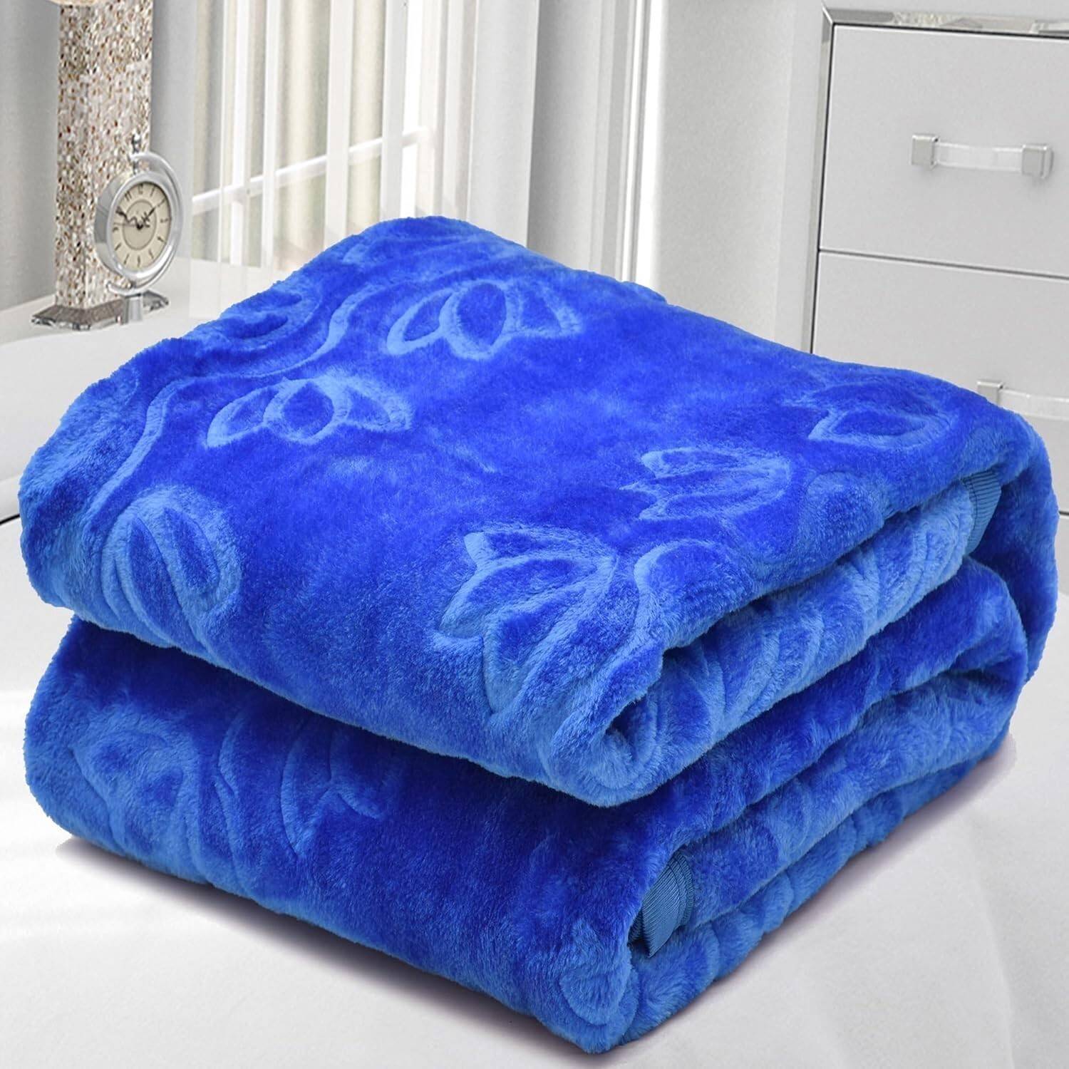 ARIVETS Floral, Solid, Printed Double Weighted Blanket for Heavy Winter