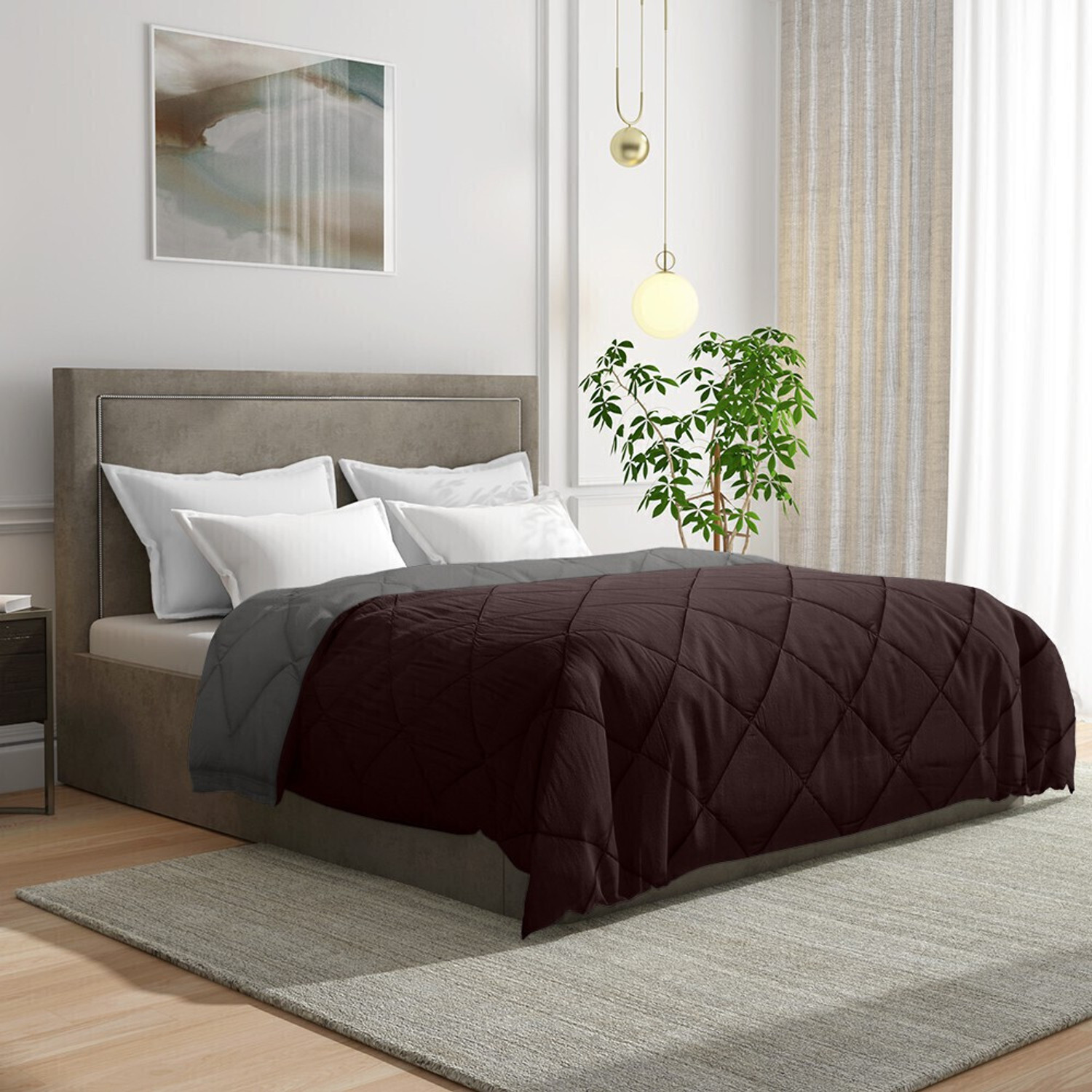 Image of Wakefit Solid Single Comforter for Heavy Winter