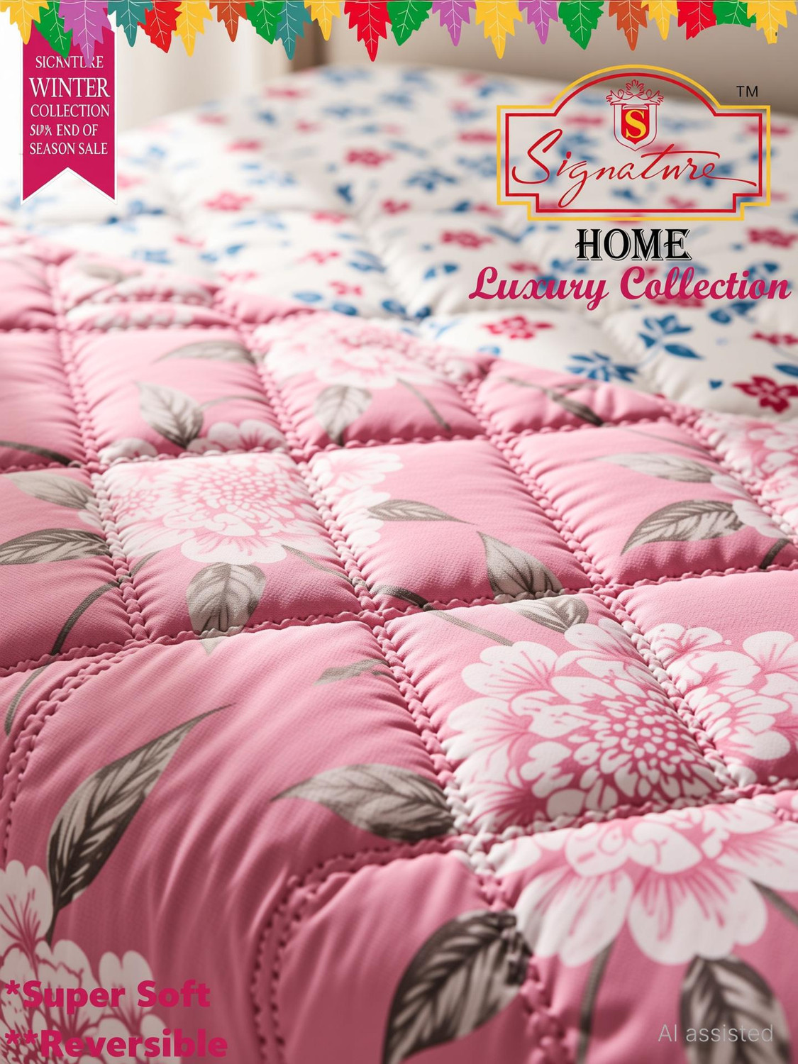 Image of Signature Floral Double Comforter for AC Room