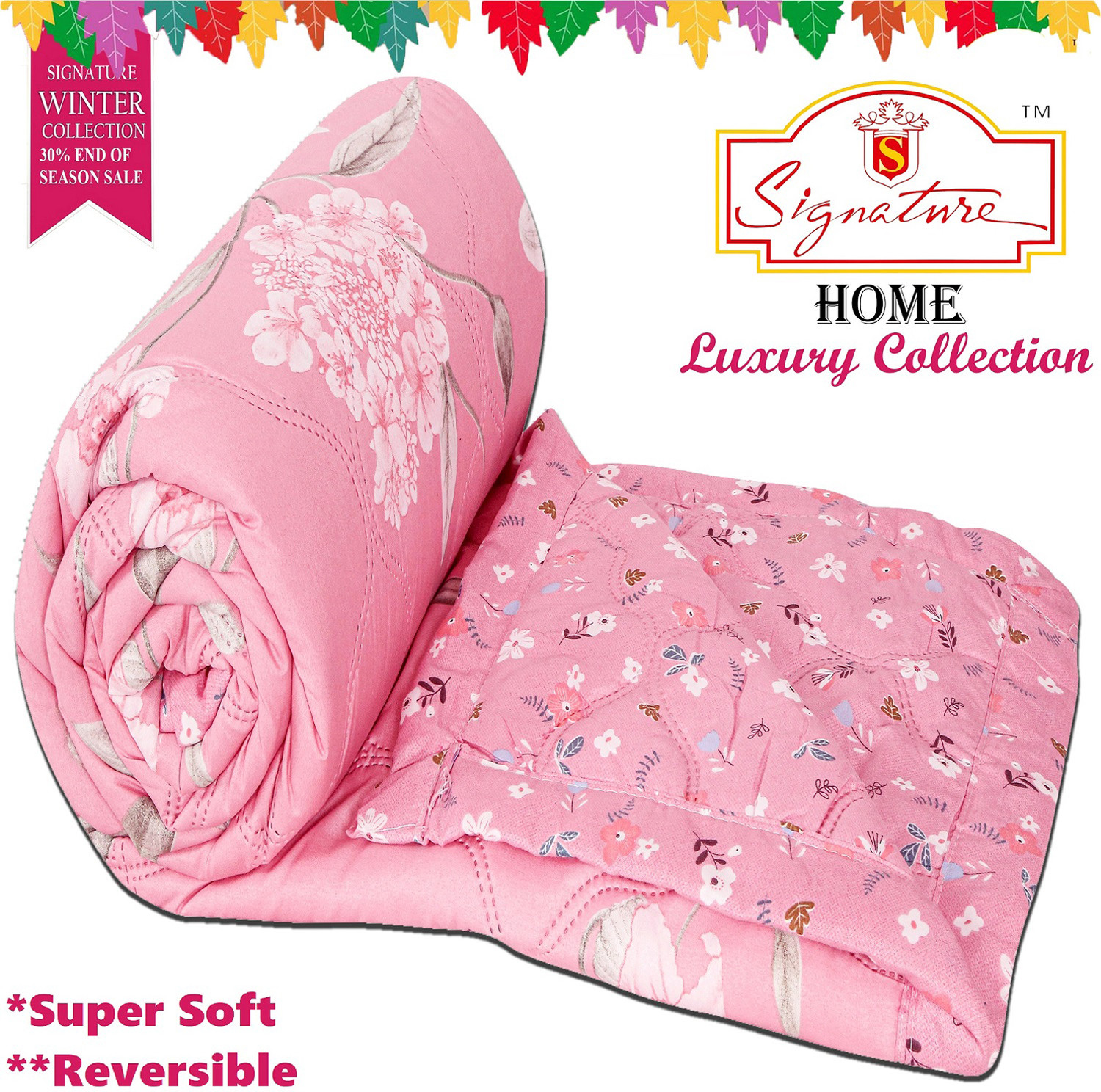 Image of Signature Floral Double Comforter for AC Room