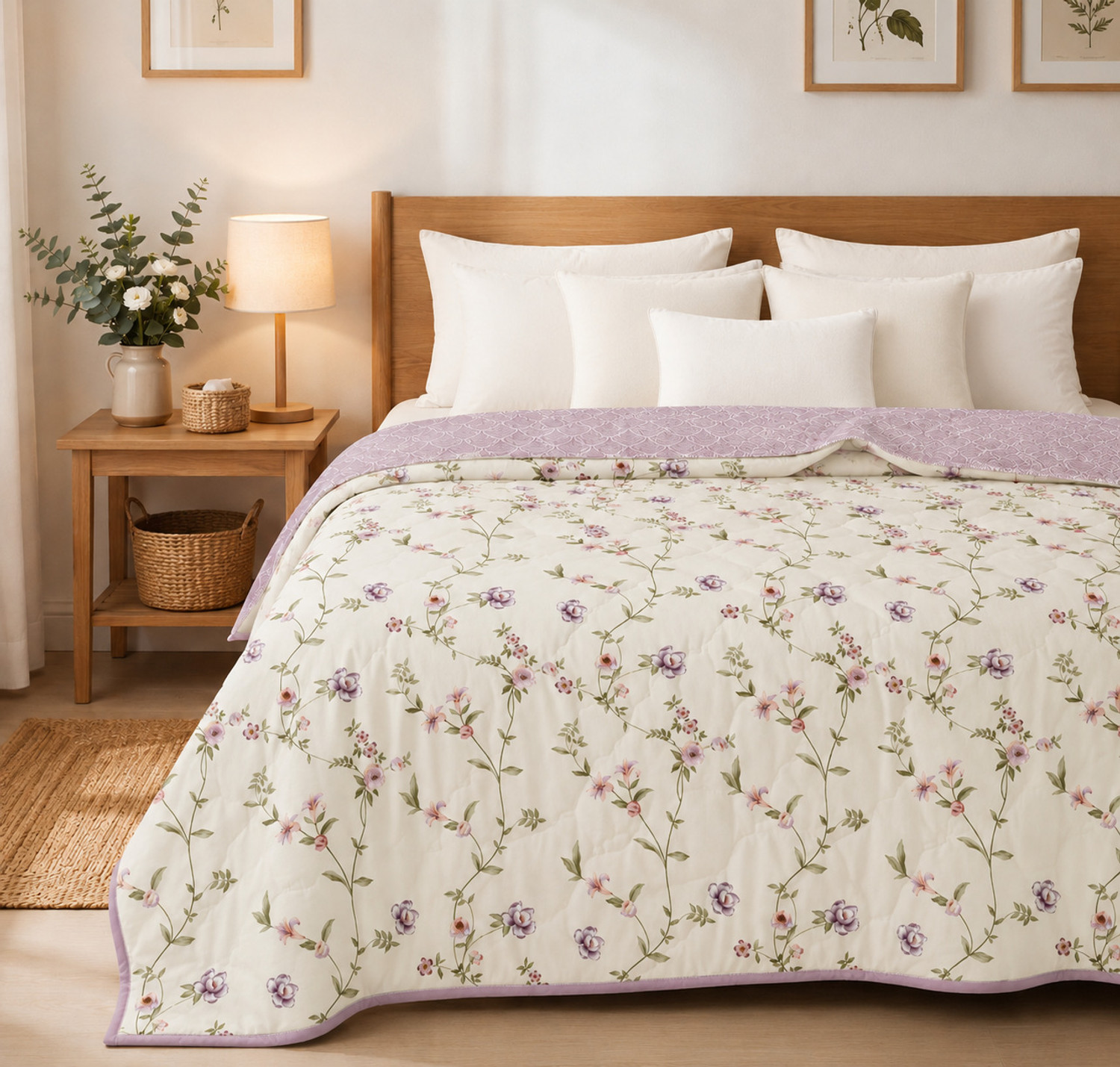 Image of Indian Weavers home store Floral Double Comforter for AC Room
