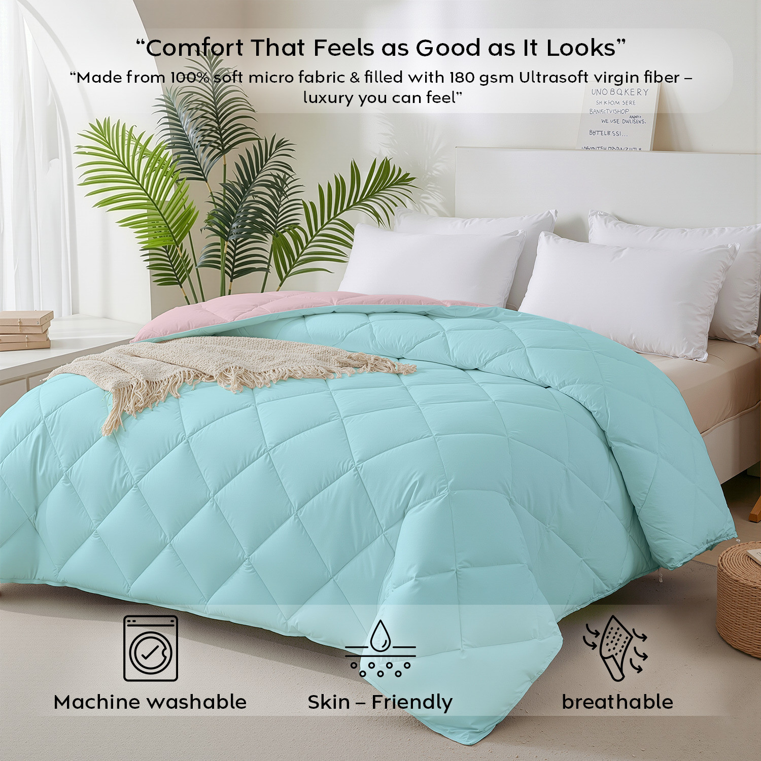 Image of AYKA Printed Double Comforter for AC Room
