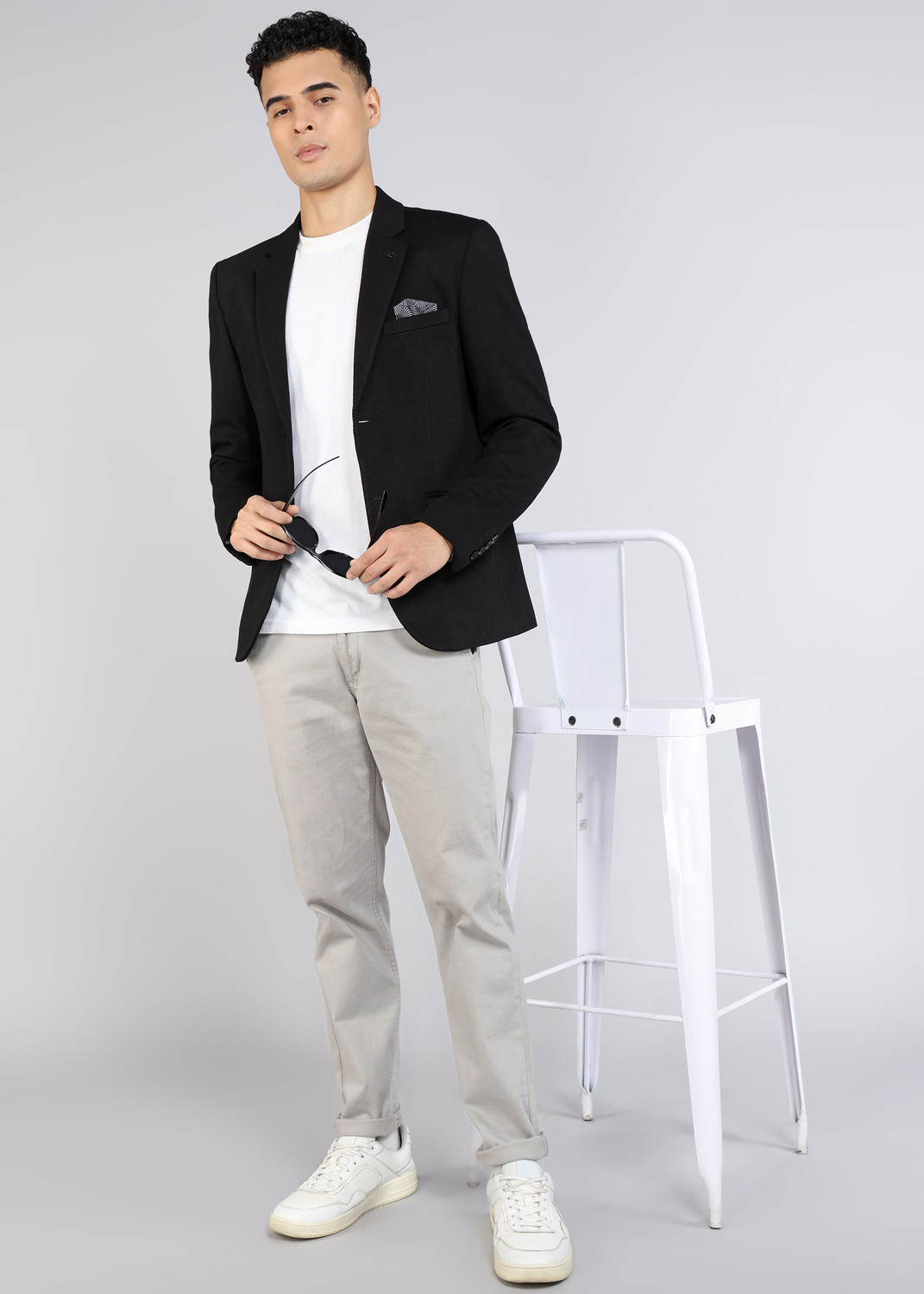 Image of KILLER Self Design Single Breasted Casual Men Blazer