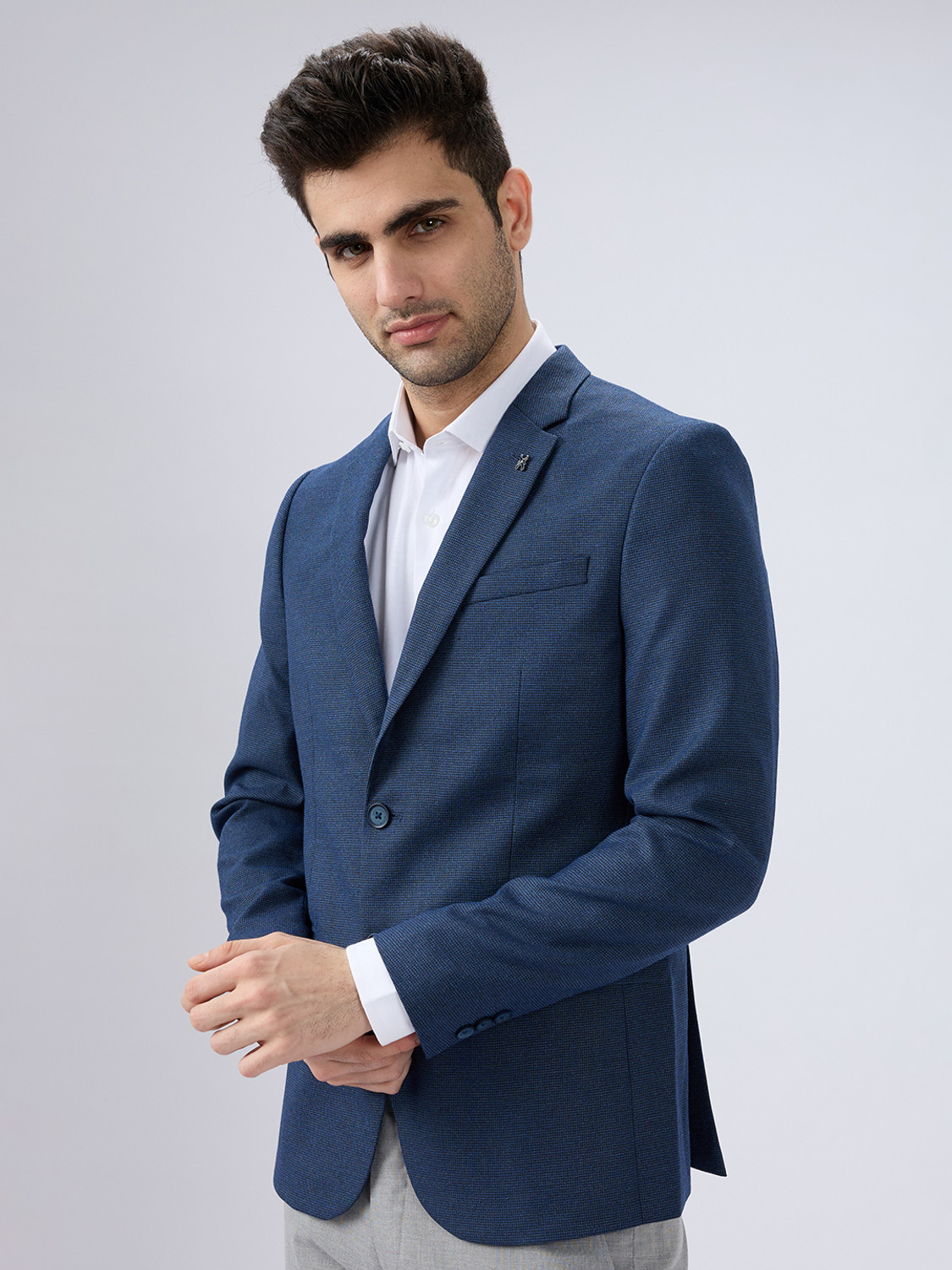 Image of KILLER Solid Single Breasted Casual Men Blazer