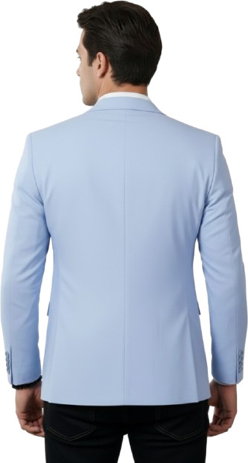 Image of Darbar In Solid Single Breasted Casual, Formal, Festive & Wedding, Party Men Blazer