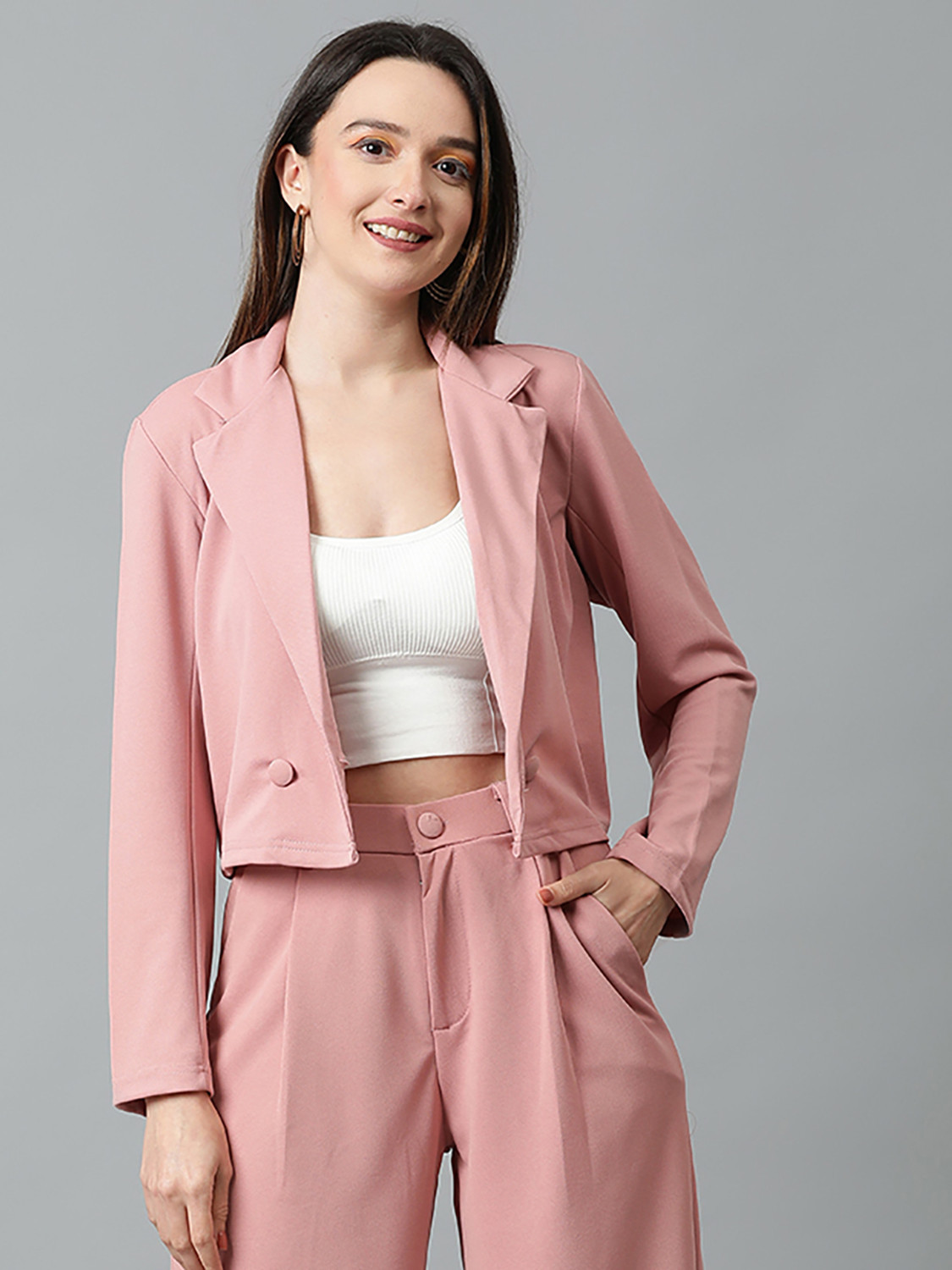 Image of KOTTY Full Sleeve Solid Women Jacket