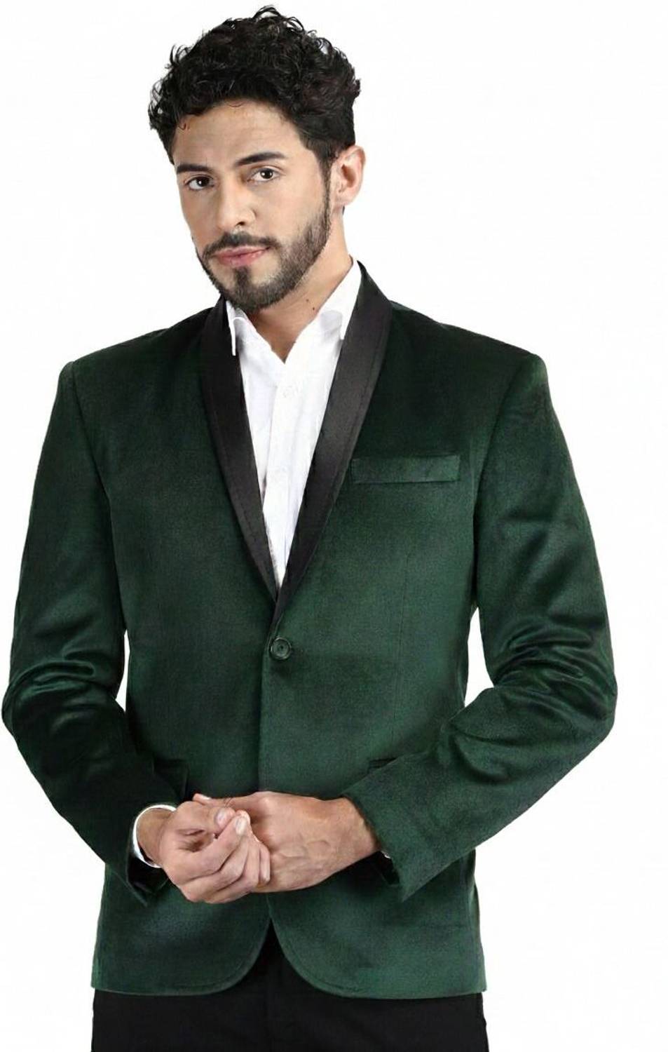 AOL Solid Single Breasted Casual Men Blazer