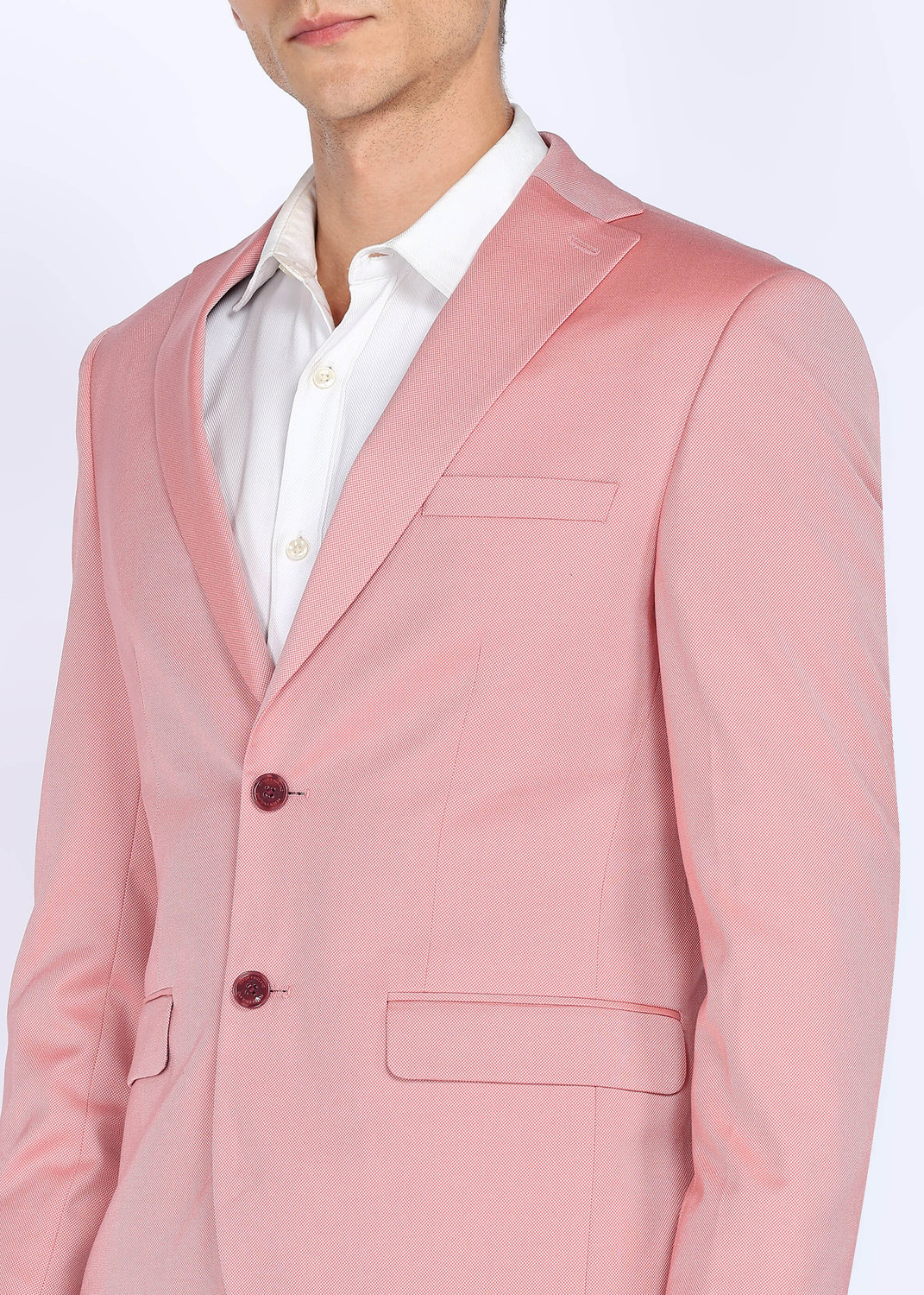 Image of PETER ENGLAND Self Design Single Breasted Formal Men Blazer