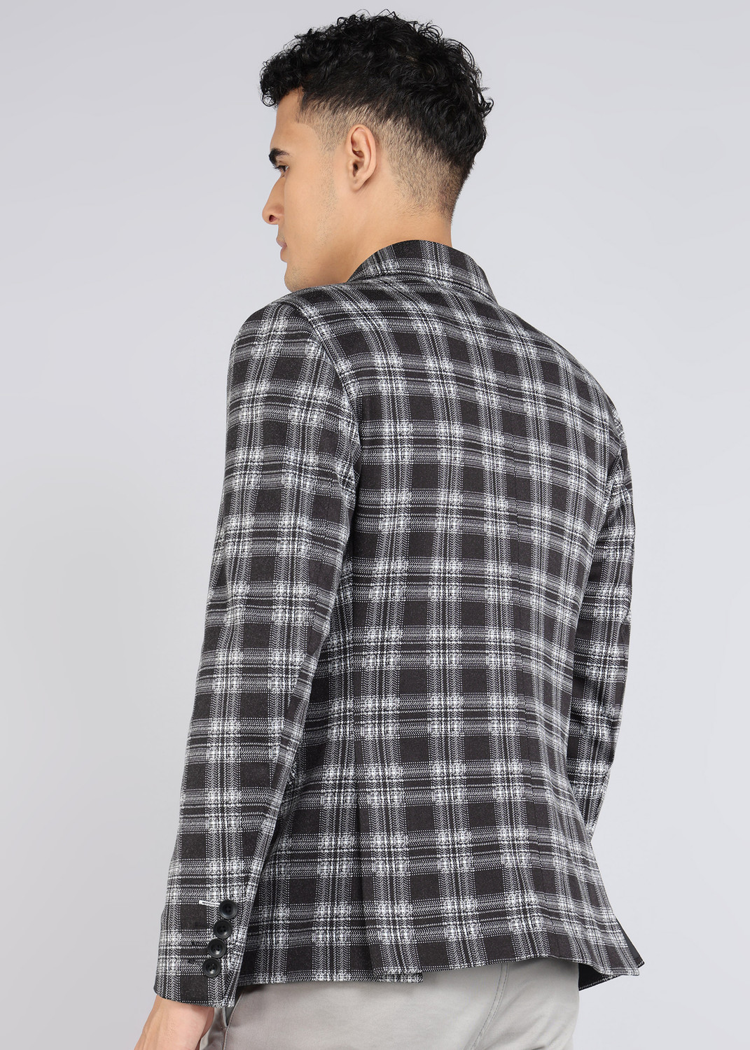 Image of KILLER Checkered Single Breasted Casual Men Blazer