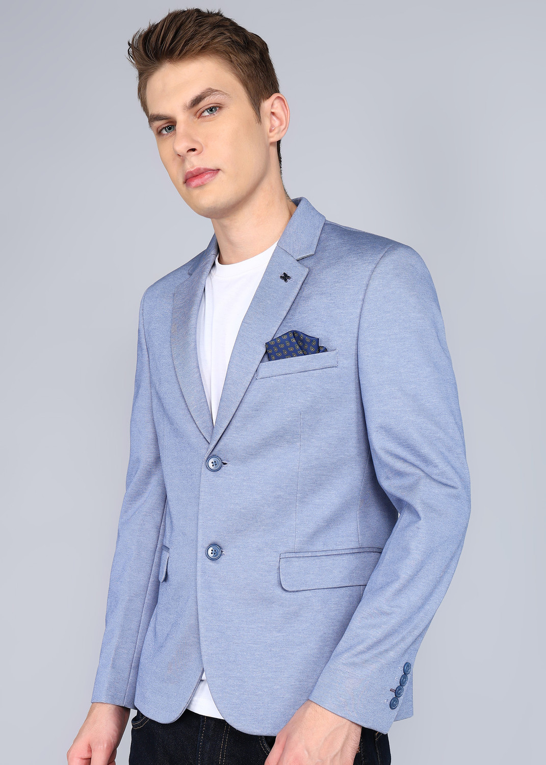 Image of KILLER Solid Single Breasted Casual Men Blazer