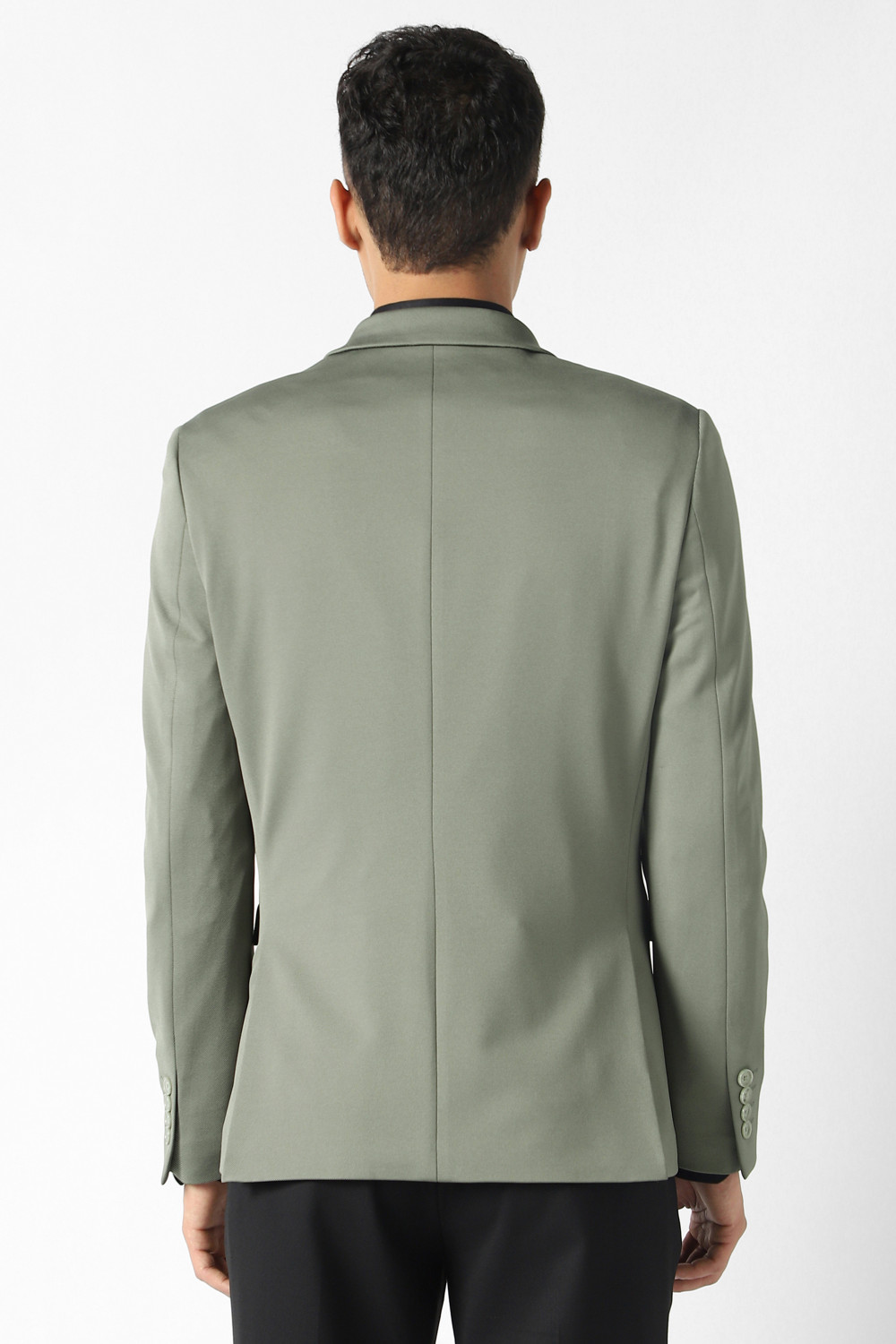 Image of VAN HEUSEN Self Design Single Breasted Formal Men Blazer