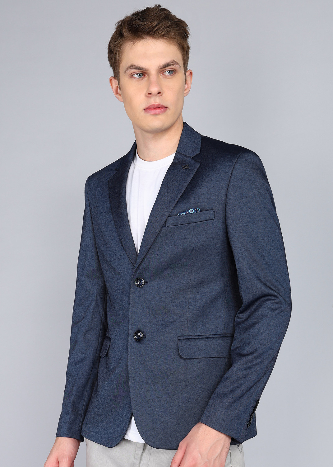 Image of KILLER Solid Single Breasted Casual Men Blazer