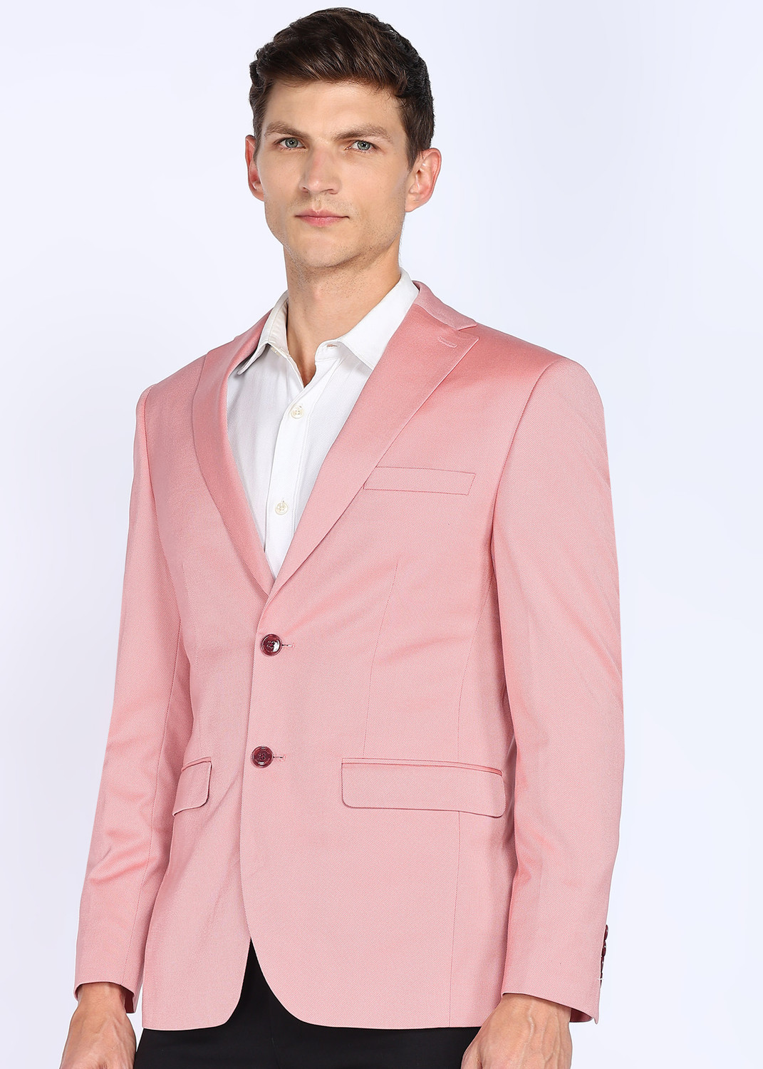 Image of PETER ENGLAND Self Design Single Breasted Formal Men Blazer