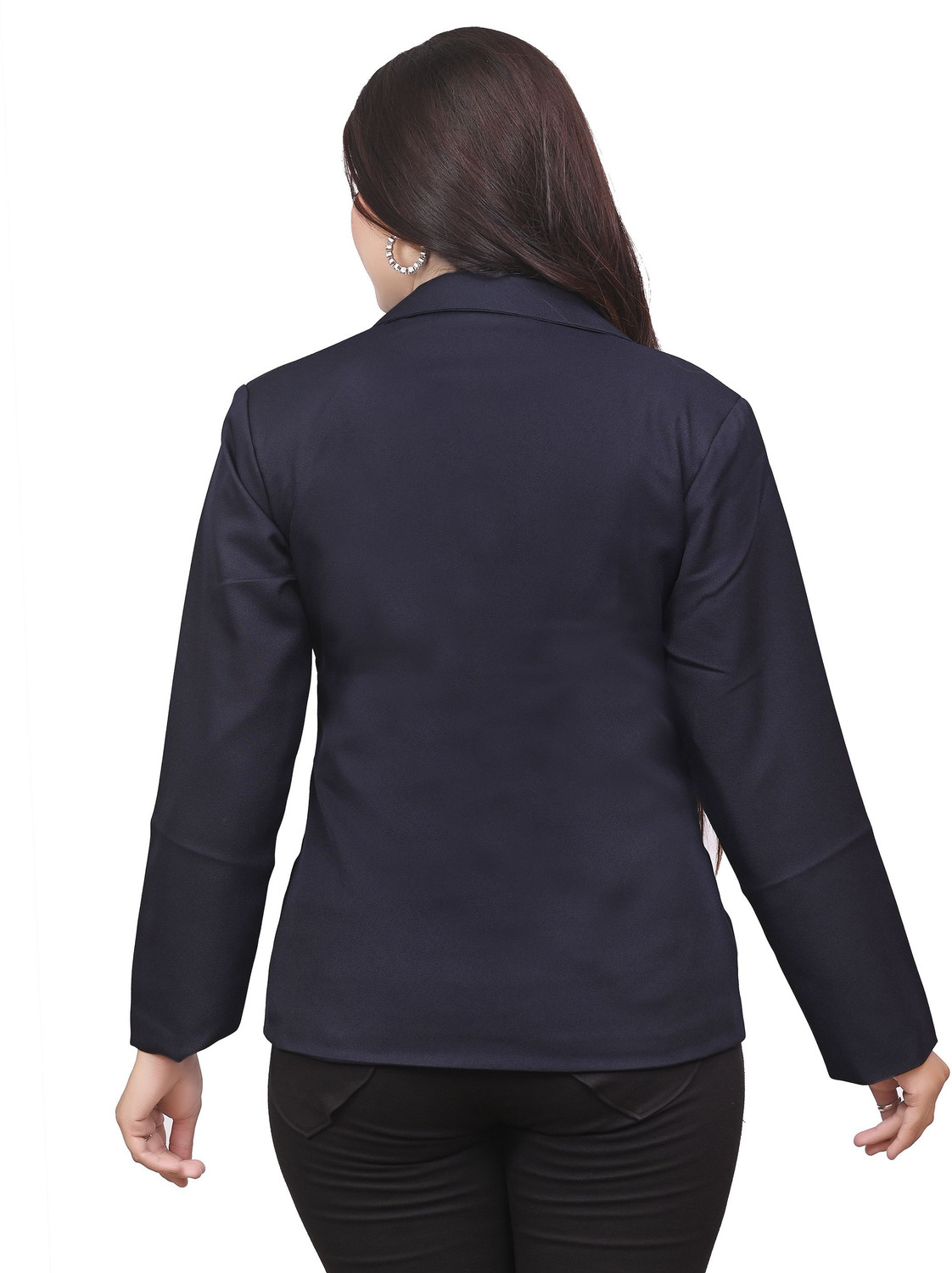 Image of TrendArc Solid Single Breasted Formal Women Blazer
