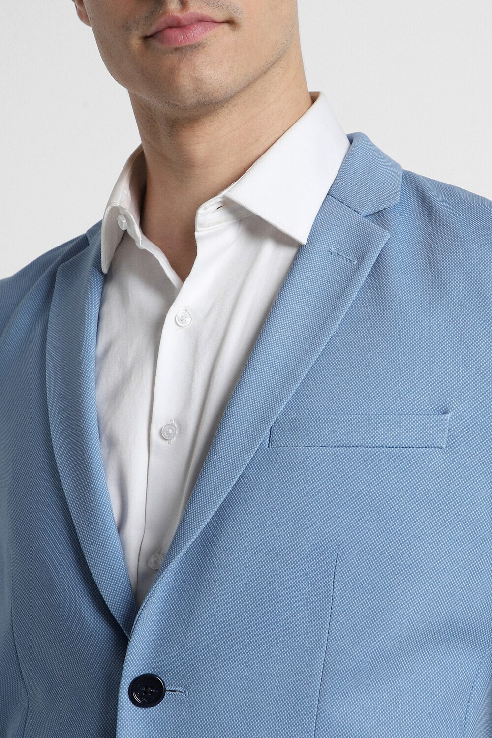 Image of PETER ENGLAND Solid Single Breasted Formal Men Blazer