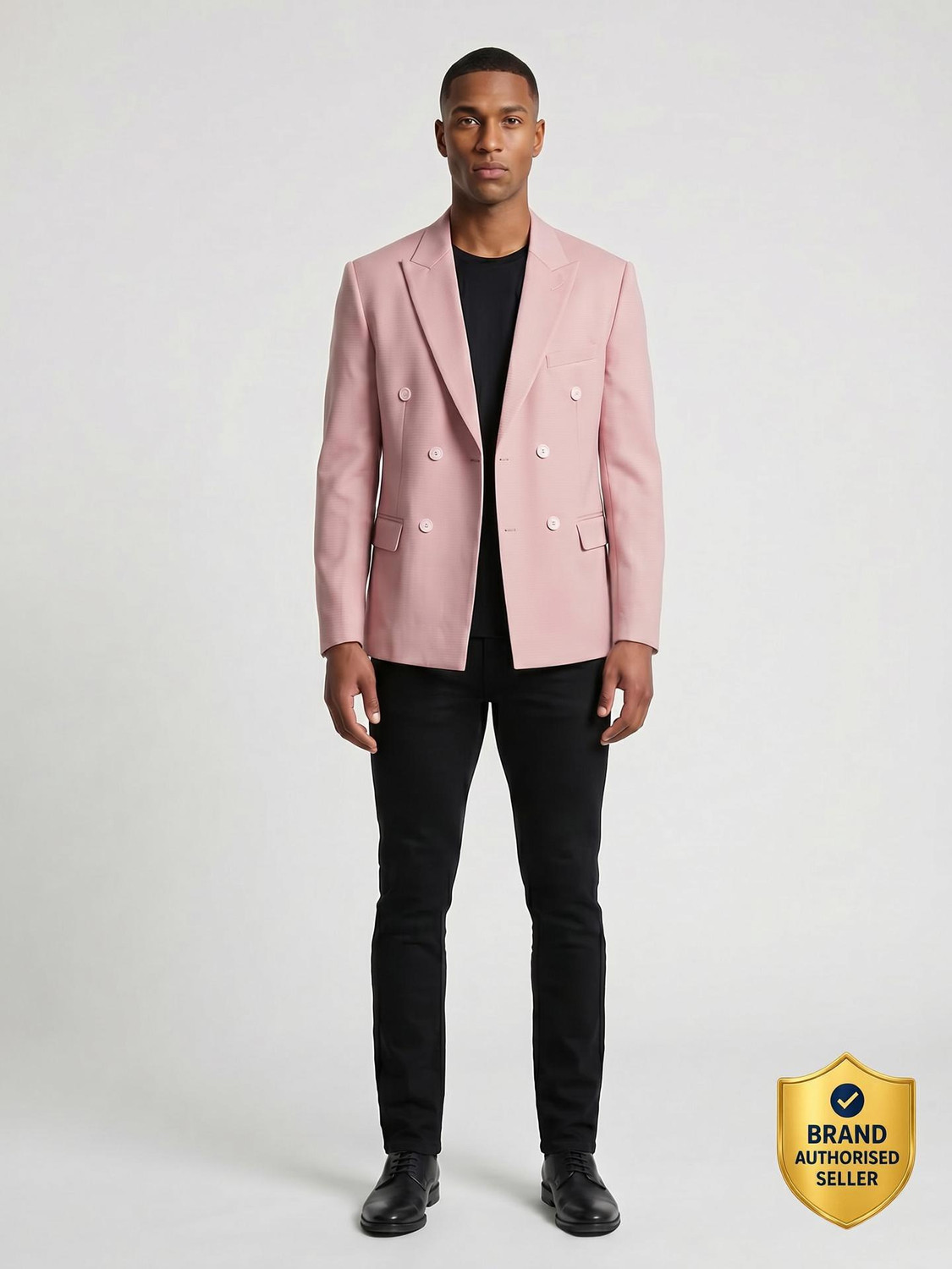 KILLER Solid Double Breasted Casual Men Blazer