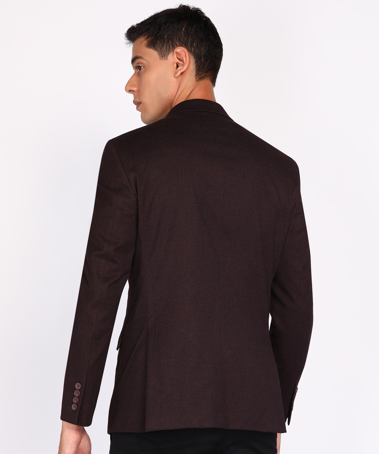 Image of PETER ENGLAND Solid Single Breasted Formal Men Blazer
