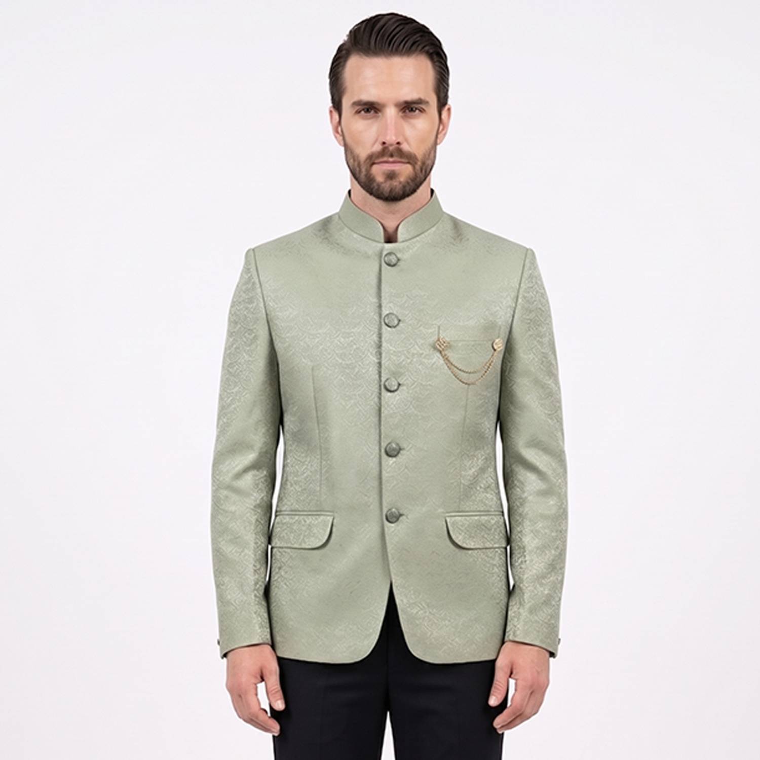 BLAZER WORLD Self Design Bandhgala Festive, Wedding, Festive & Wedding Men Blazer