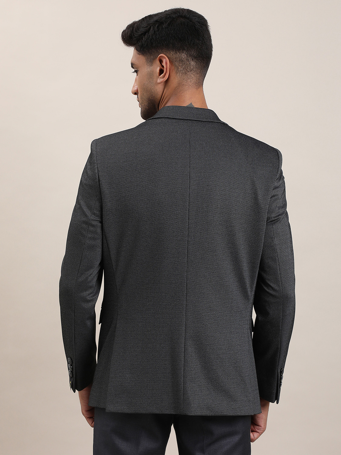 Image of TURTLE Solid Single Breasted Casual Men Blazer