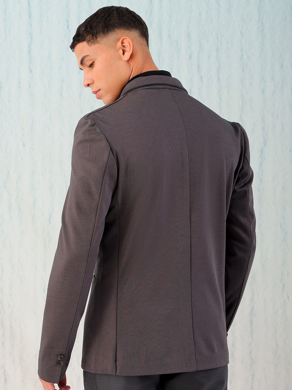 Image of The Indian Garage Co. Solid Single Breasted Casual Men Blazer