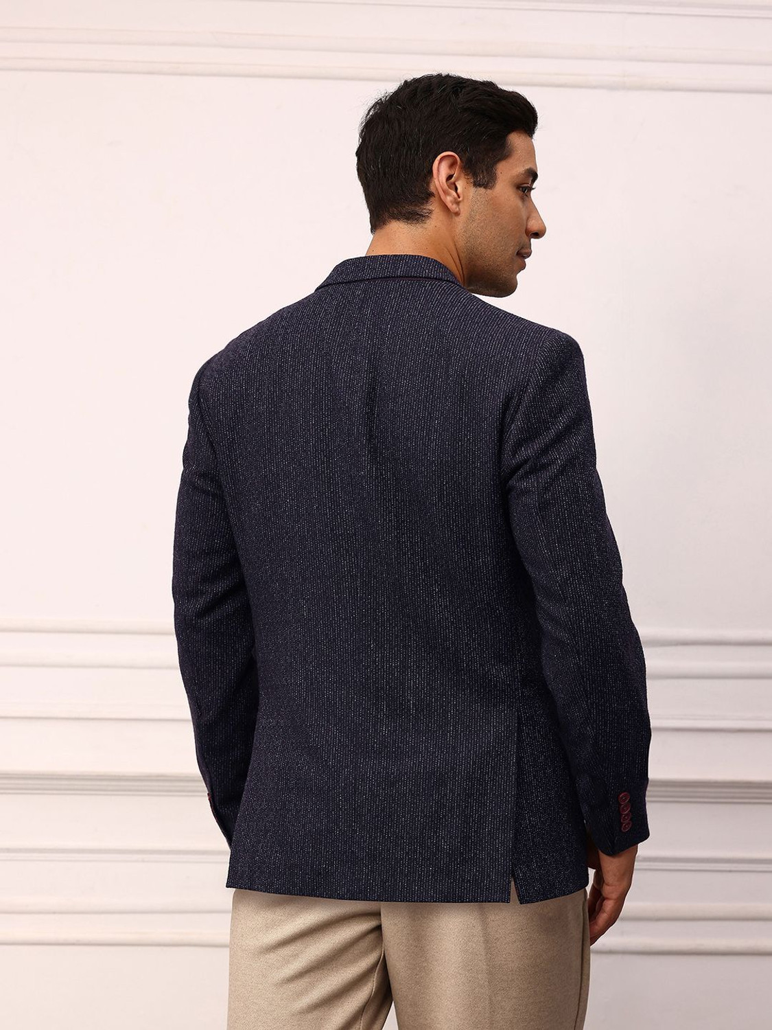 Image of Mr Bowerbird Self Design Single Breasted Casual Men Blazer