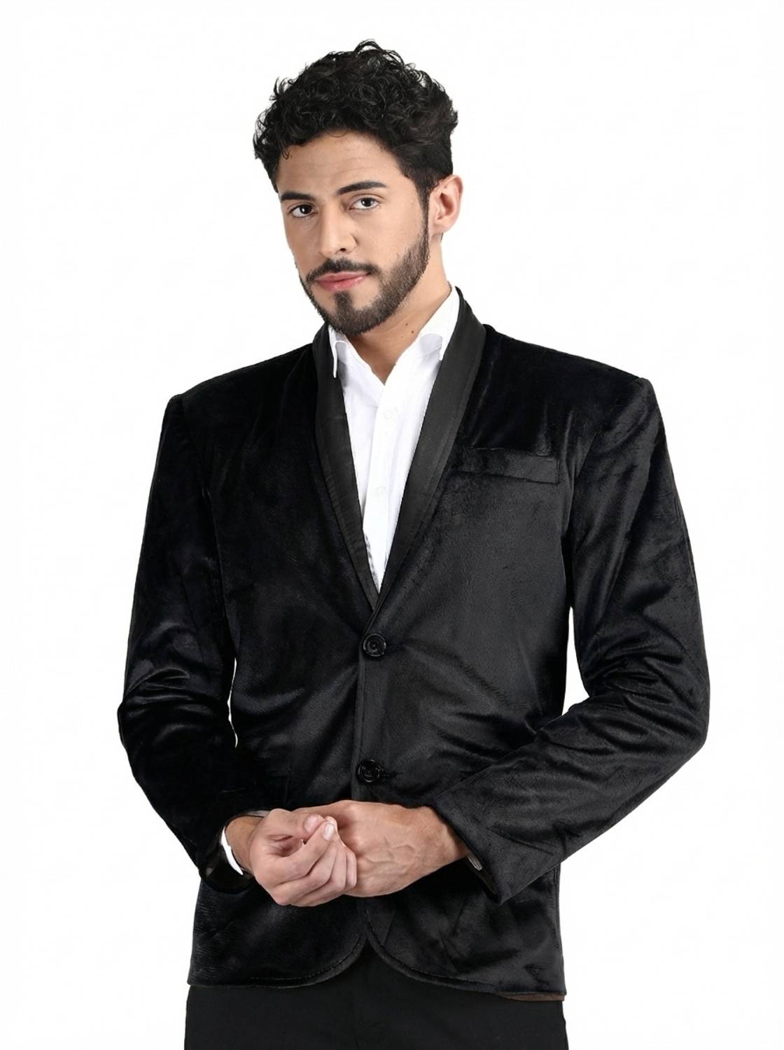 AOL Solid Single Breasted Casual Men Blazer