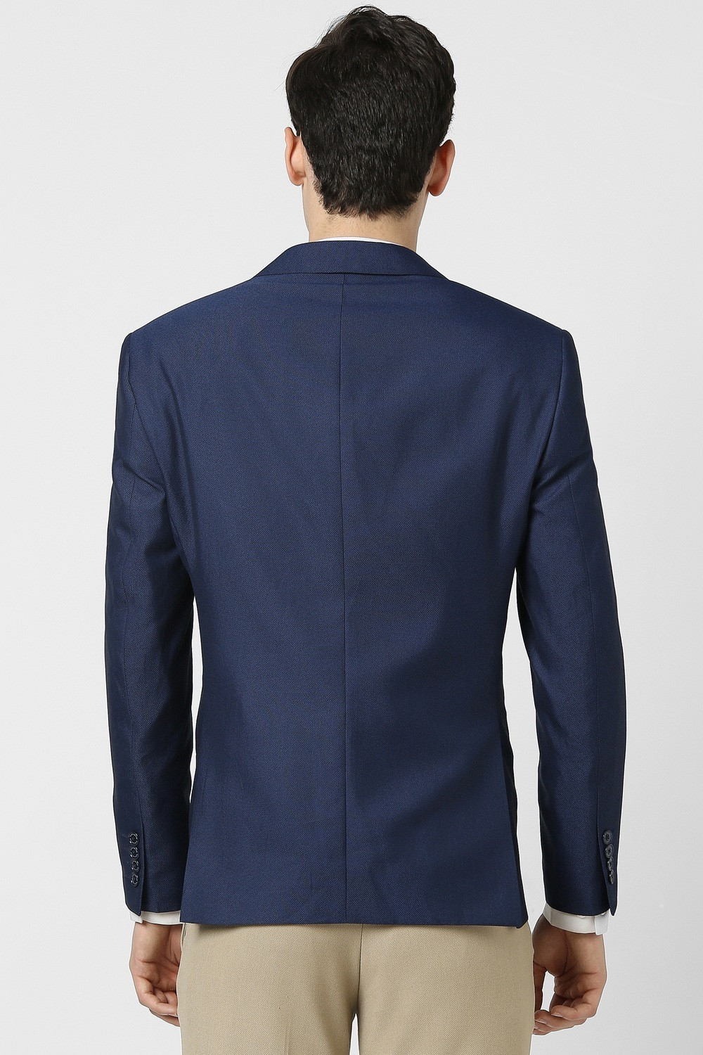 Image of PETER ENGLAND Solid Single Breasted Formal Men Blazer
