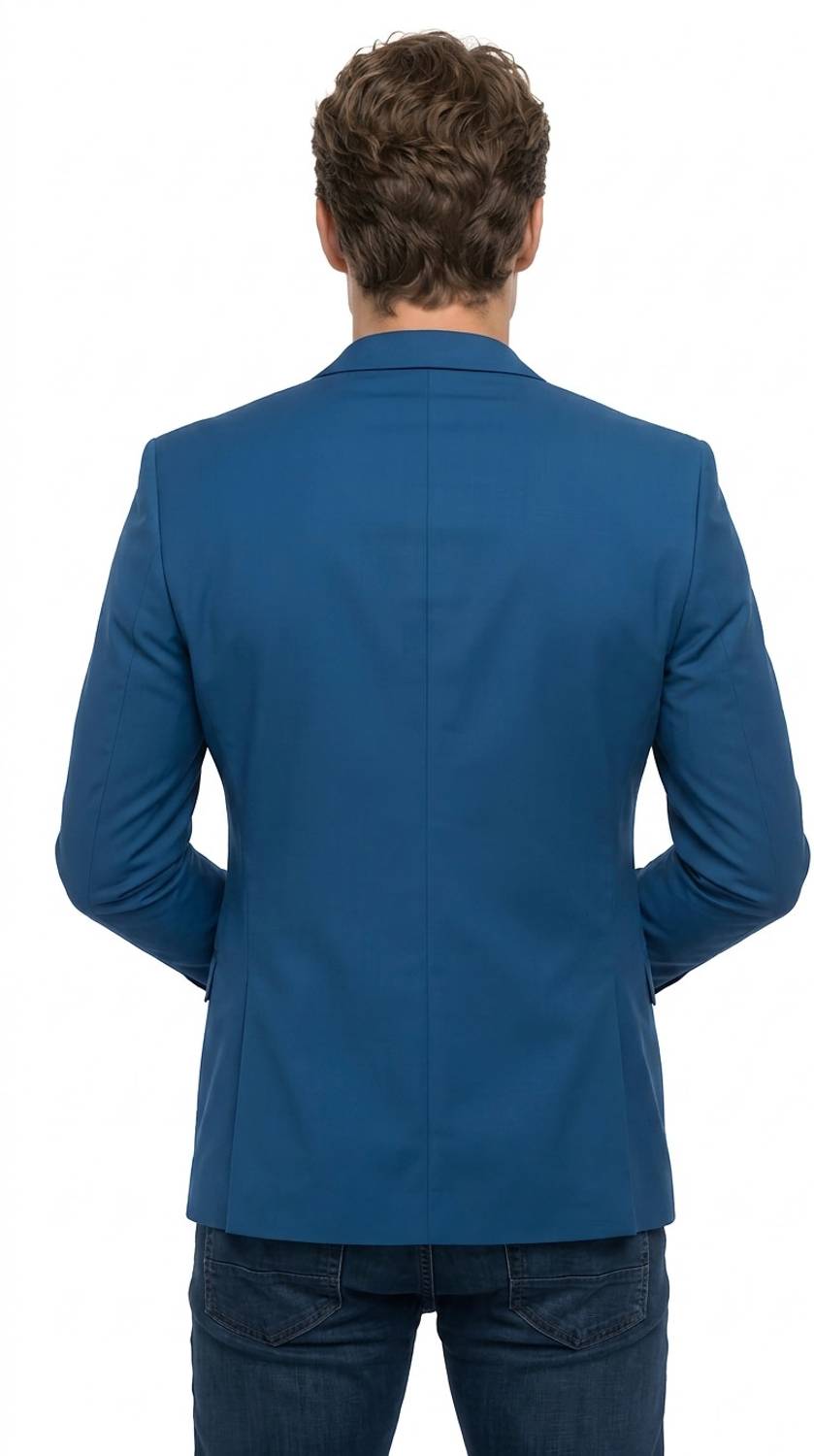 HUMJOLI Men's Solid Single Breasted Blazer - Image 2