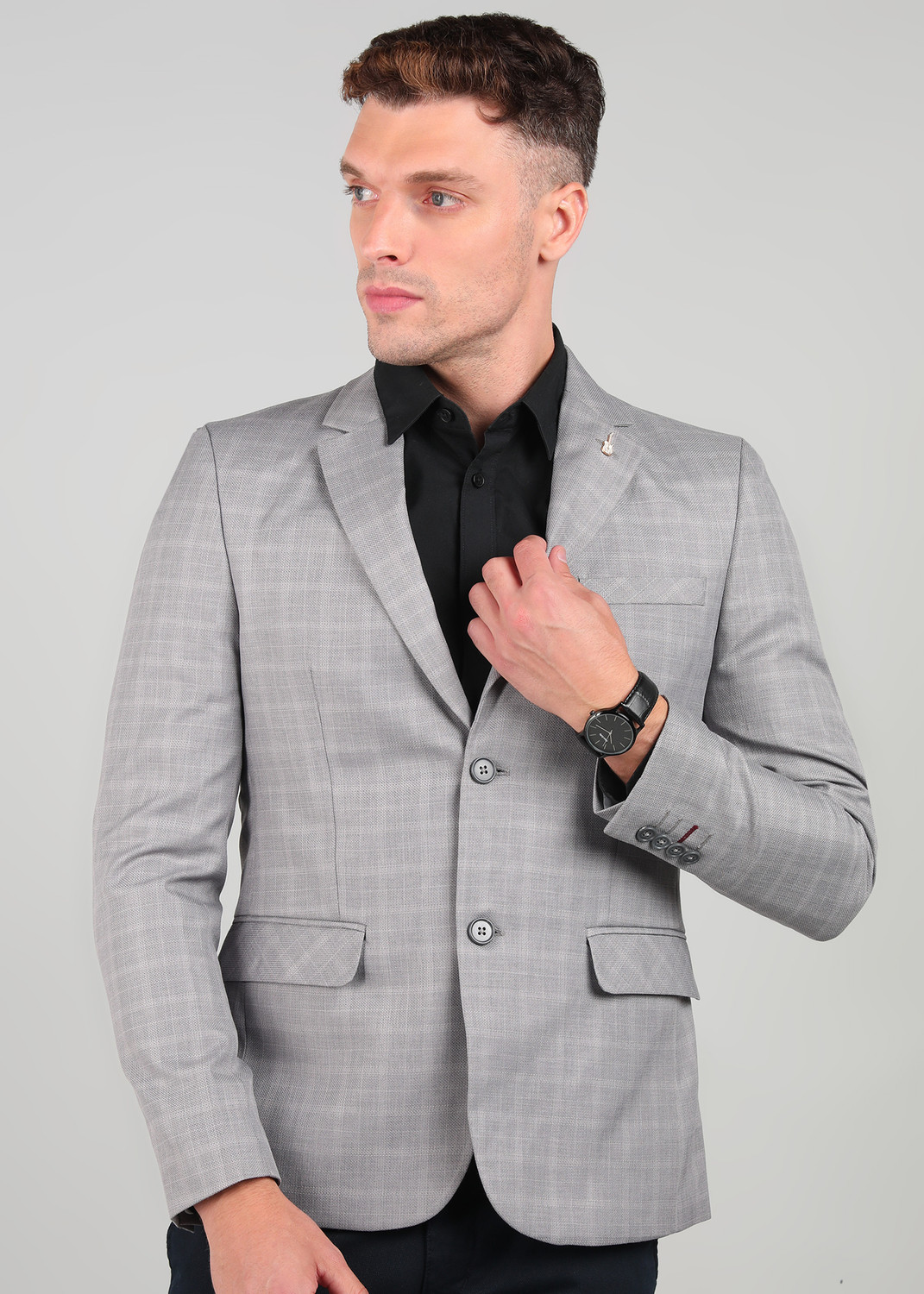 Image of KILLER Checkered Single Breasted Casual Men Blazer
