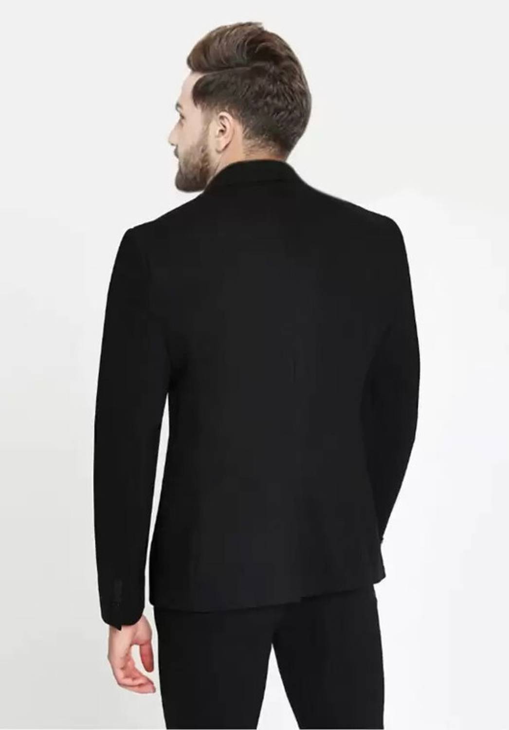 Swara Craft Solid Double Breasted Casual Men Blazer