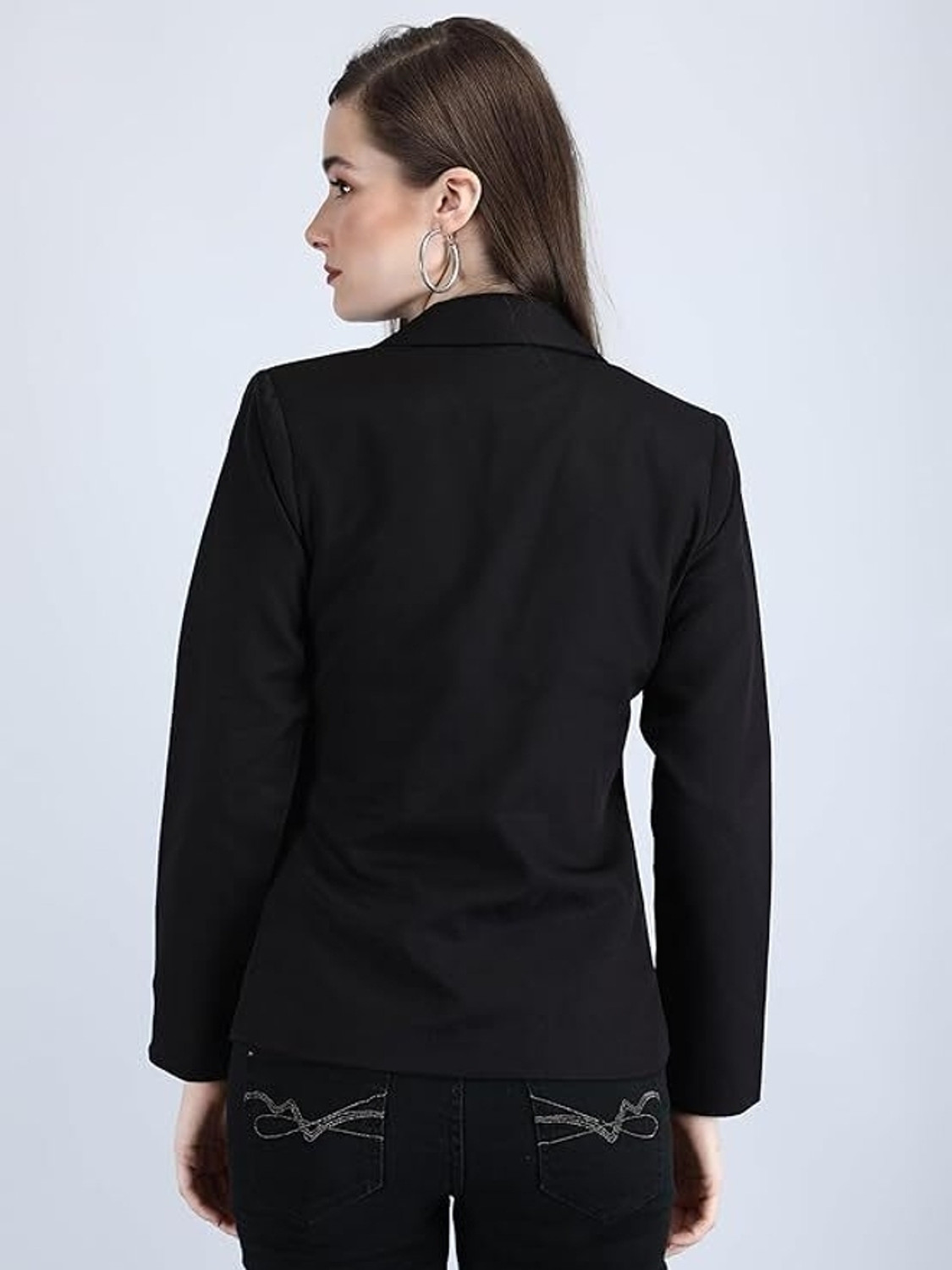 Image of BLUEWEARS Solid Single Breasted Casual, Formal, Party, Festive & Wedding Women Blazer