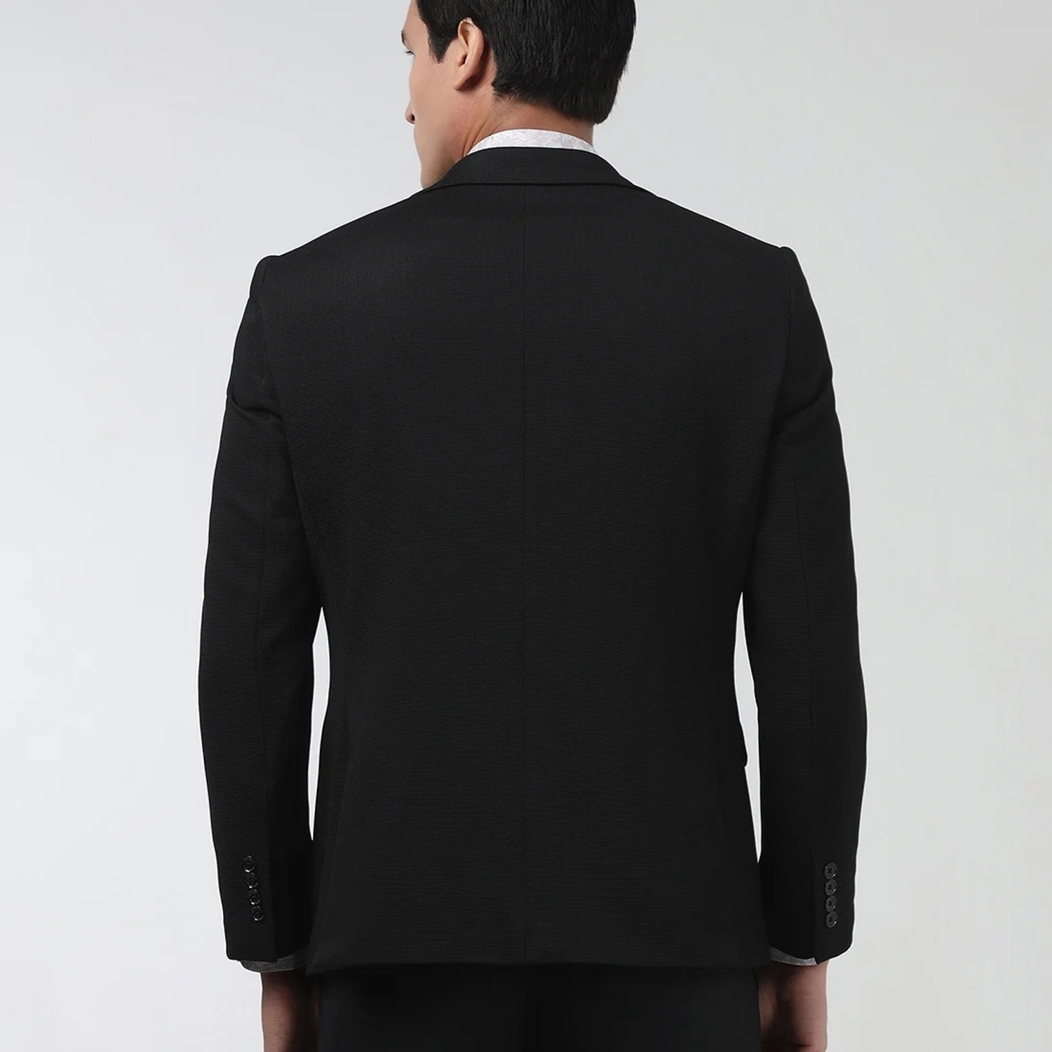 Image of Blackberrys Solid Single Breasted Formal Men Blazer