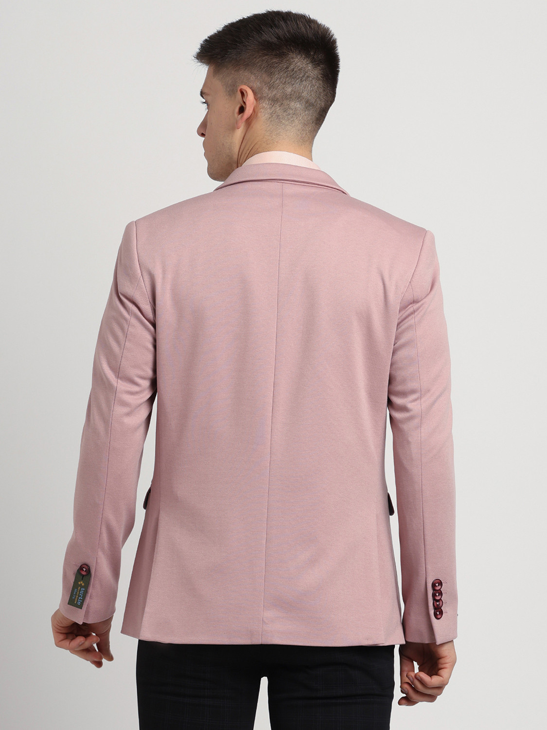 Image of TURTLE Solid Single Breasted Casual Men Blazer