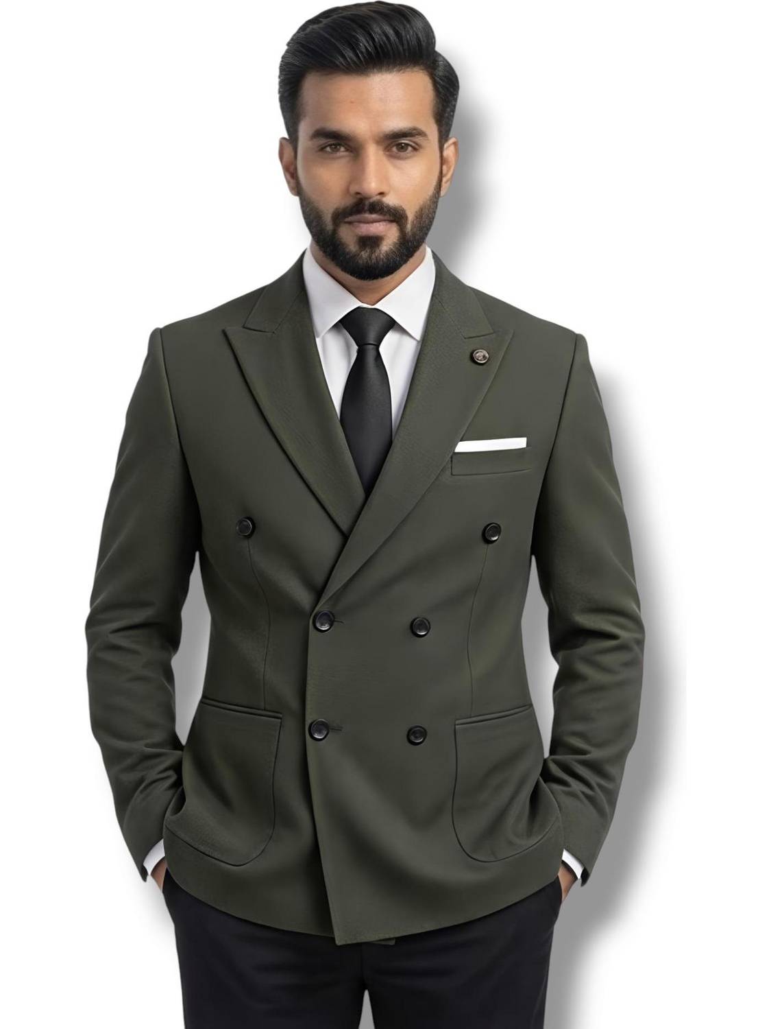 FOUR SILAI Men Double Breasted Blazer - Image 1