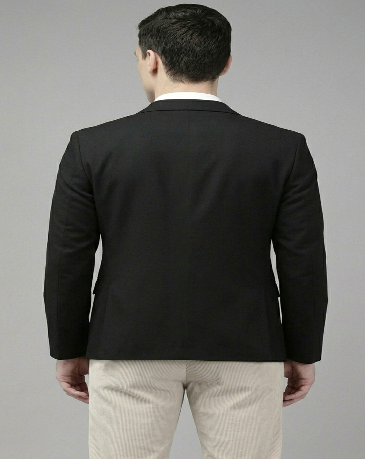 Image of MOONXS Solid Single Breasted Formal Men Blazer
