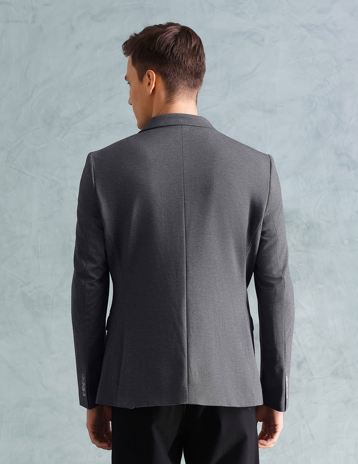 Image of ARROW Self Design Single Breasted Formal Men Blazer