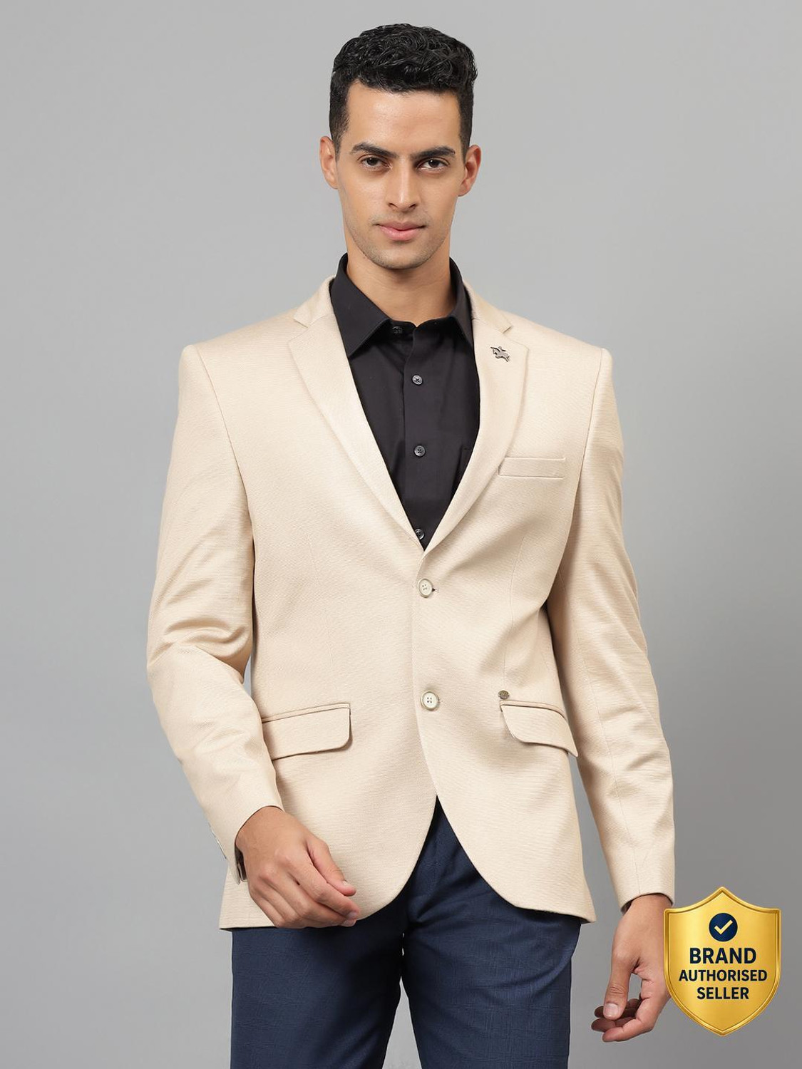 Image of CANTABIL Solid Single Breasted Casual Men Blazer