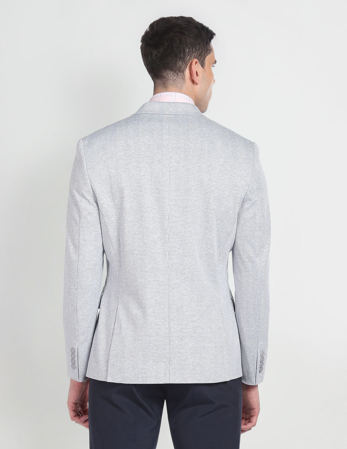 Image of ARROW Solid Single Breasted Formal Men Blazer