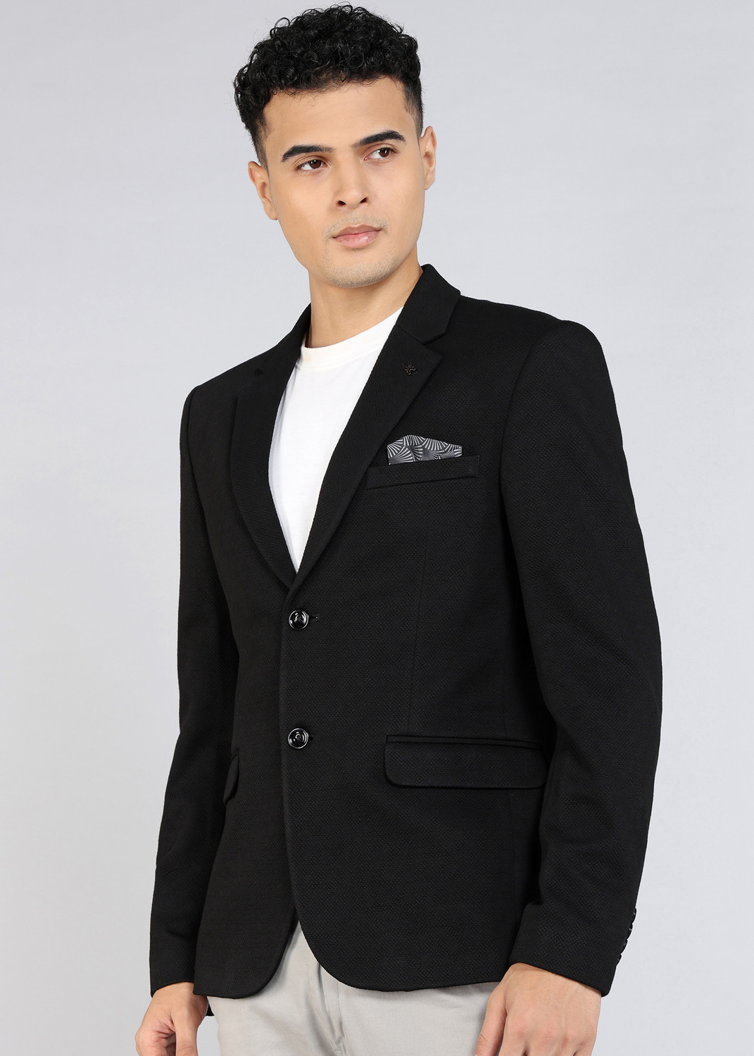 Image of KILLER Self Design Single Breasted Casual Men Blazer