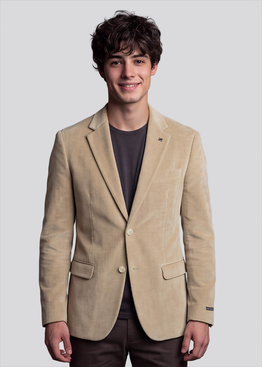 Image of KILLER Solid Single Breasted Casual Men Blazer