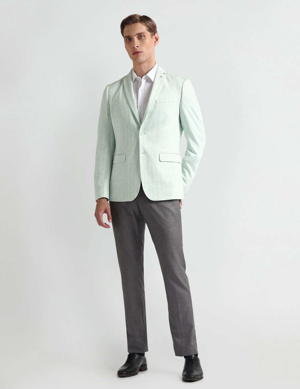 Image of ARROW Self Design Single Breasted Formal Men Blazer