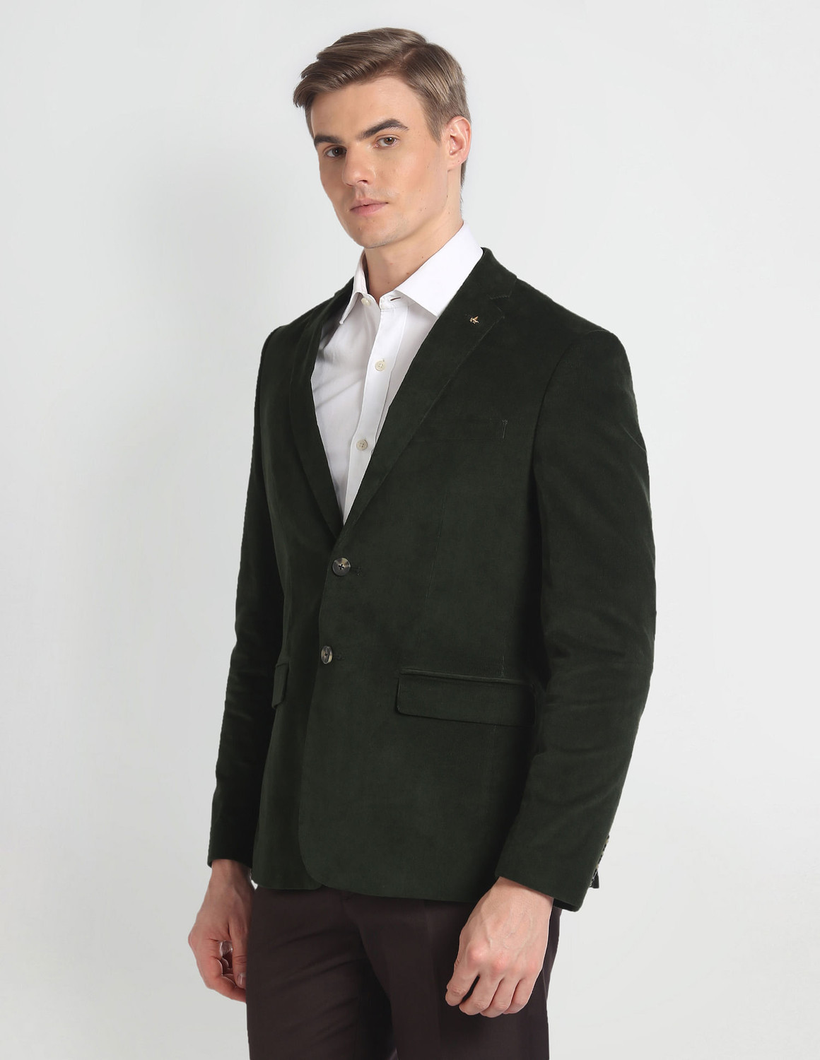 Image of ARROW Self Design Single Breasted Festive & Wedding Men Blazer