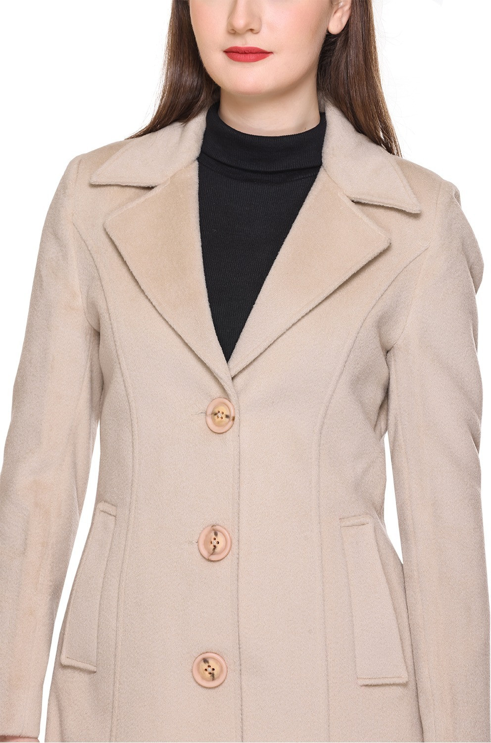 Image of AAYAT Wool Solid Coat