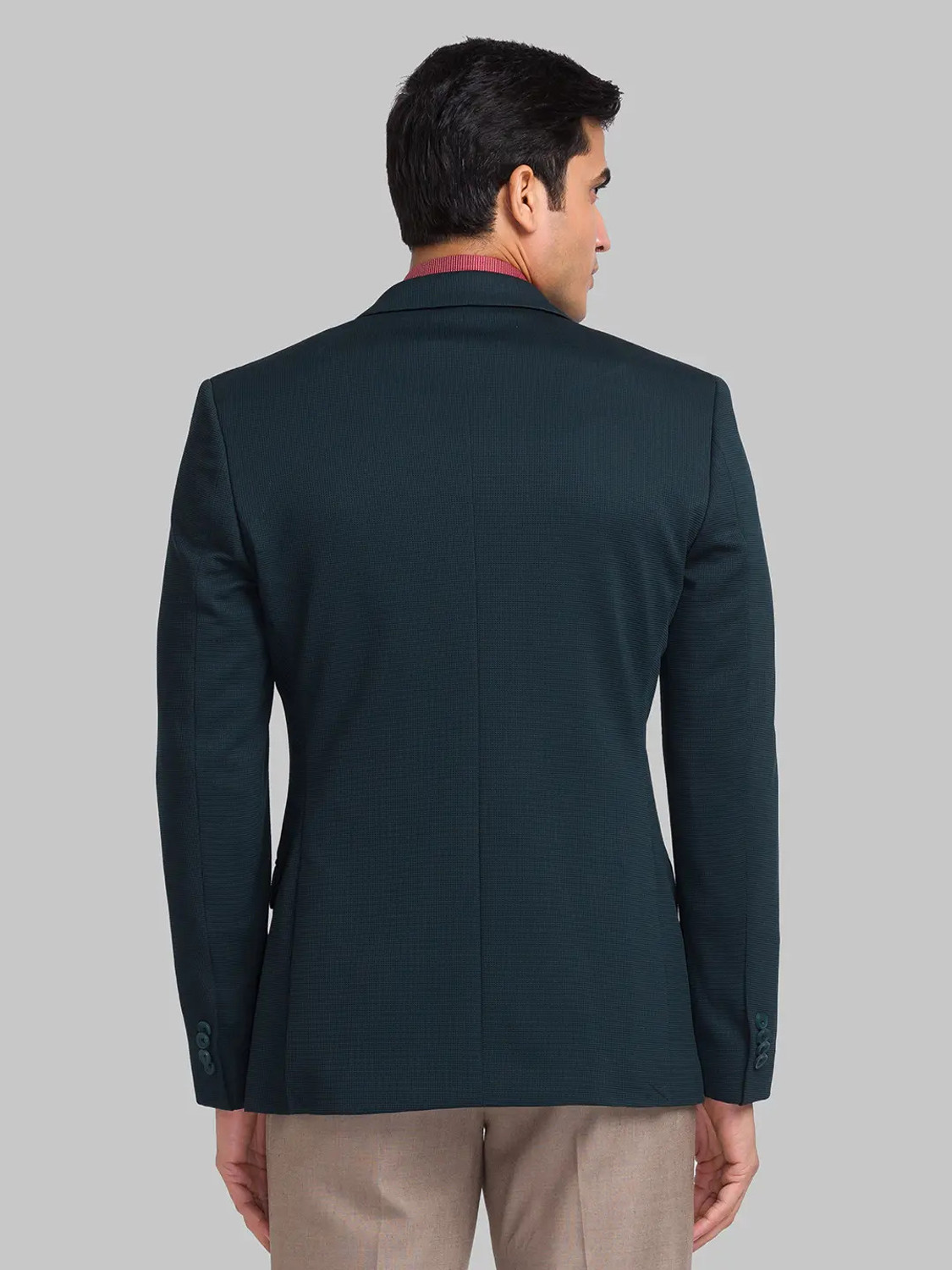 Image of PARK AVENUE Solid Single Breasted Casual Men Blazer