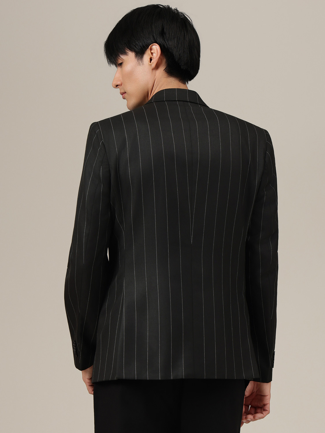 Image of DENNISON Striped Double Breasted Formal Men Blazer