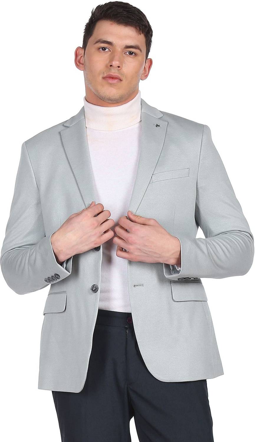 ARROW Solid Single Breasted Casual Men Blazer